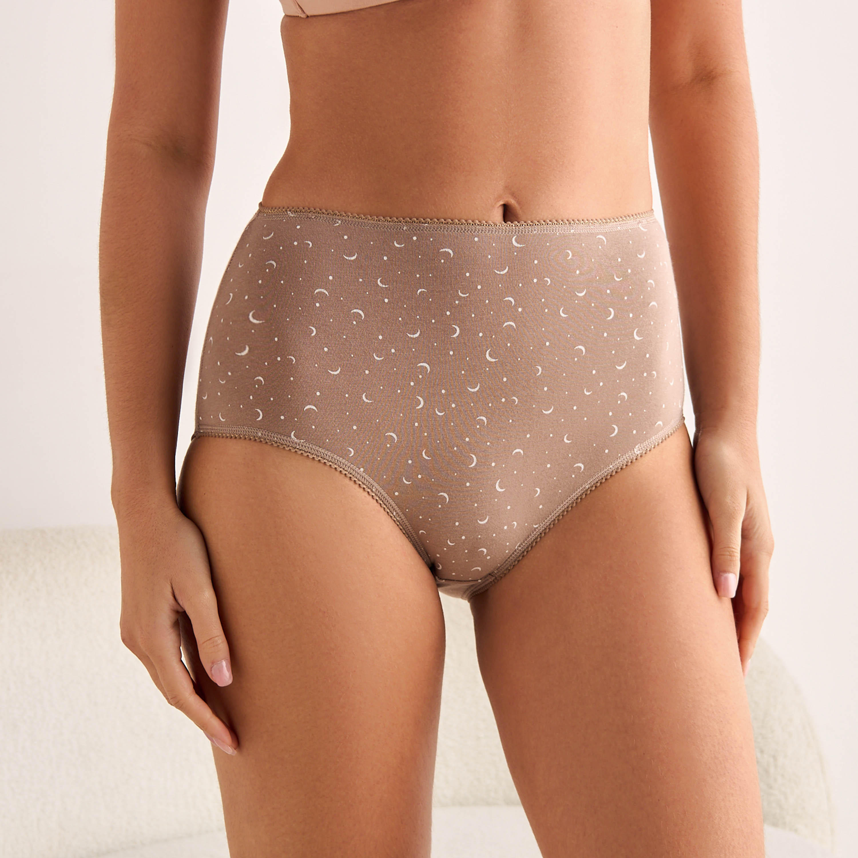 Set of 5 - Splash Intimates Full Briefs High Waist with Assorted Print-women-clothing-lingerie-panties-image-9