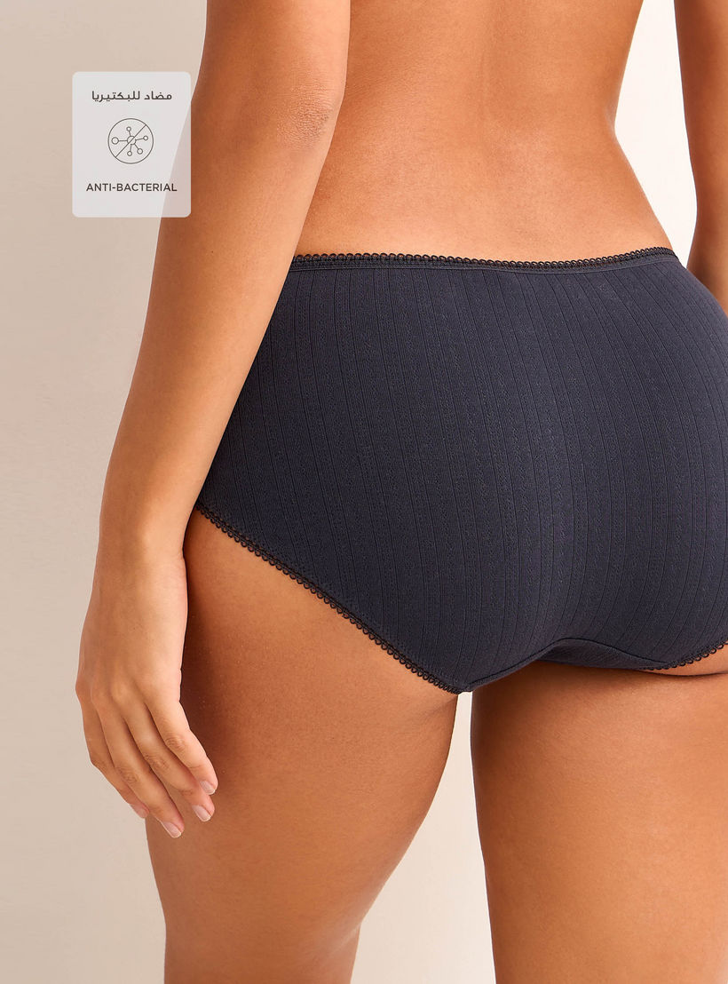 طقم سراويل داخلية بحواف دانتيل 3 قطع مضلعة-women-clothing-plussize-lingerie-panties-image-2