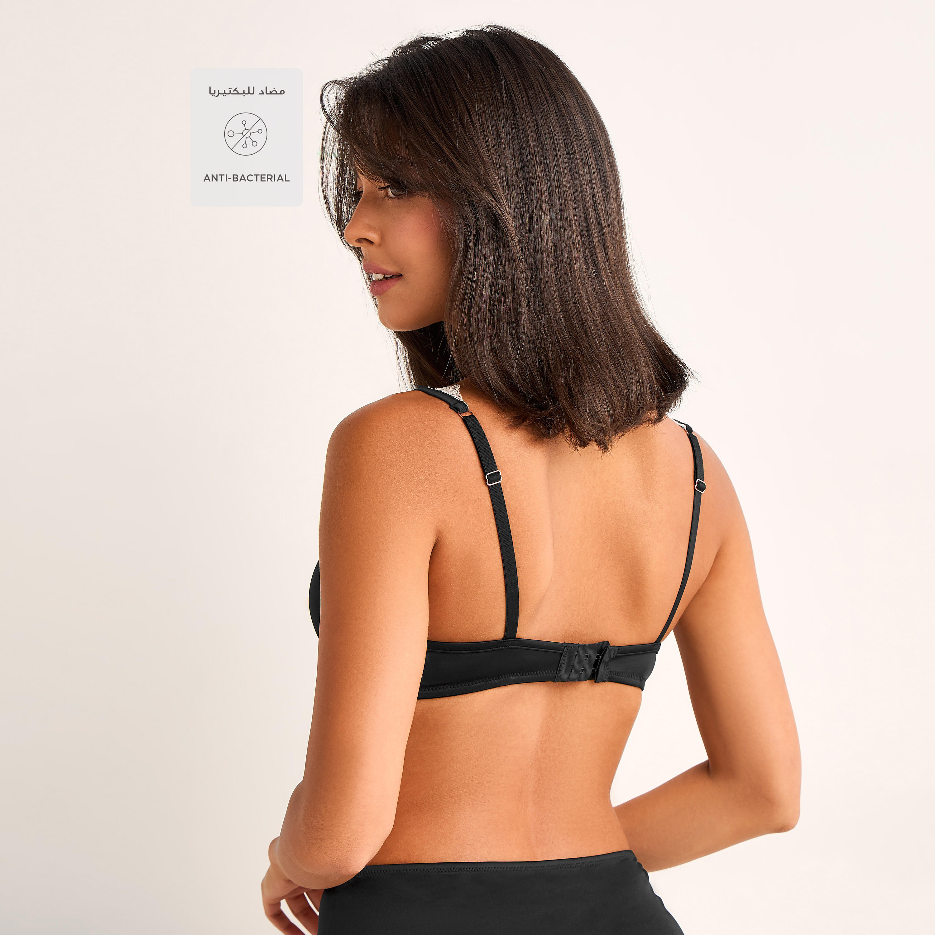 صدرية دون أسلاك بتغطية متوسطة وتفاصيل دانتيل-women-clothing-lingerie-bras-image-2