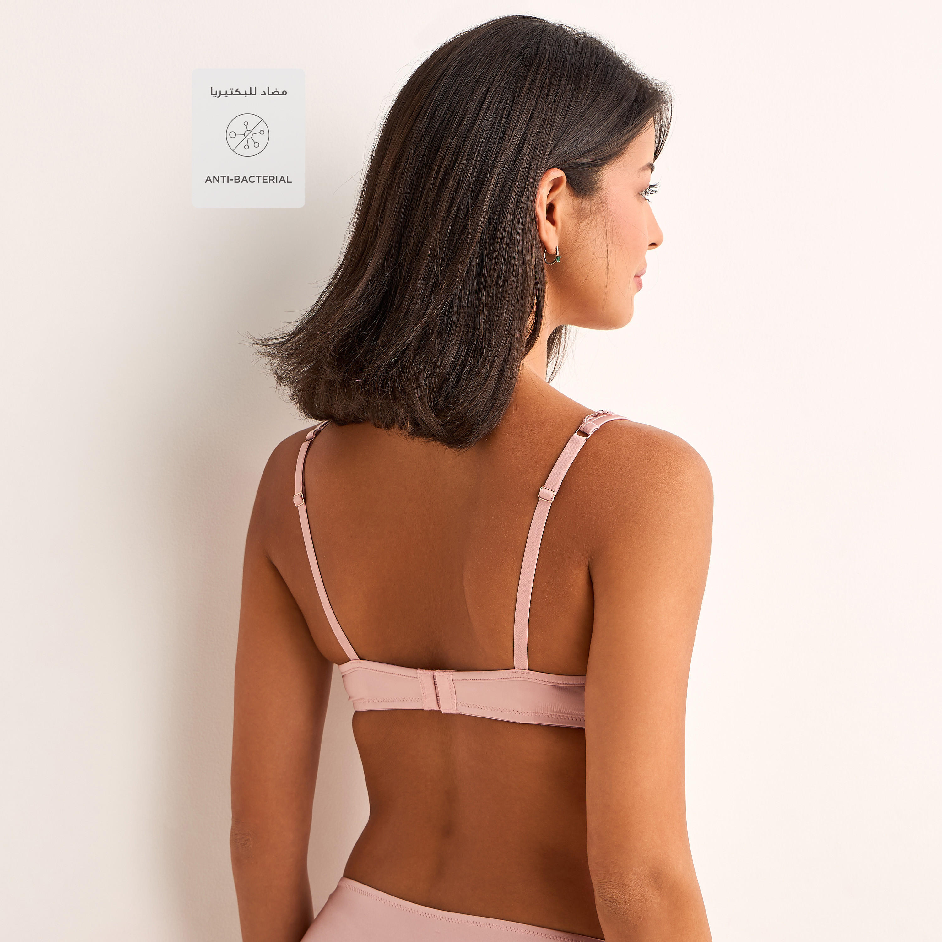 صدرية دون أسلاك بتغطية متوسطة وتفاصيل دانتيل-women-clothing-lingerie-bras-image-2
