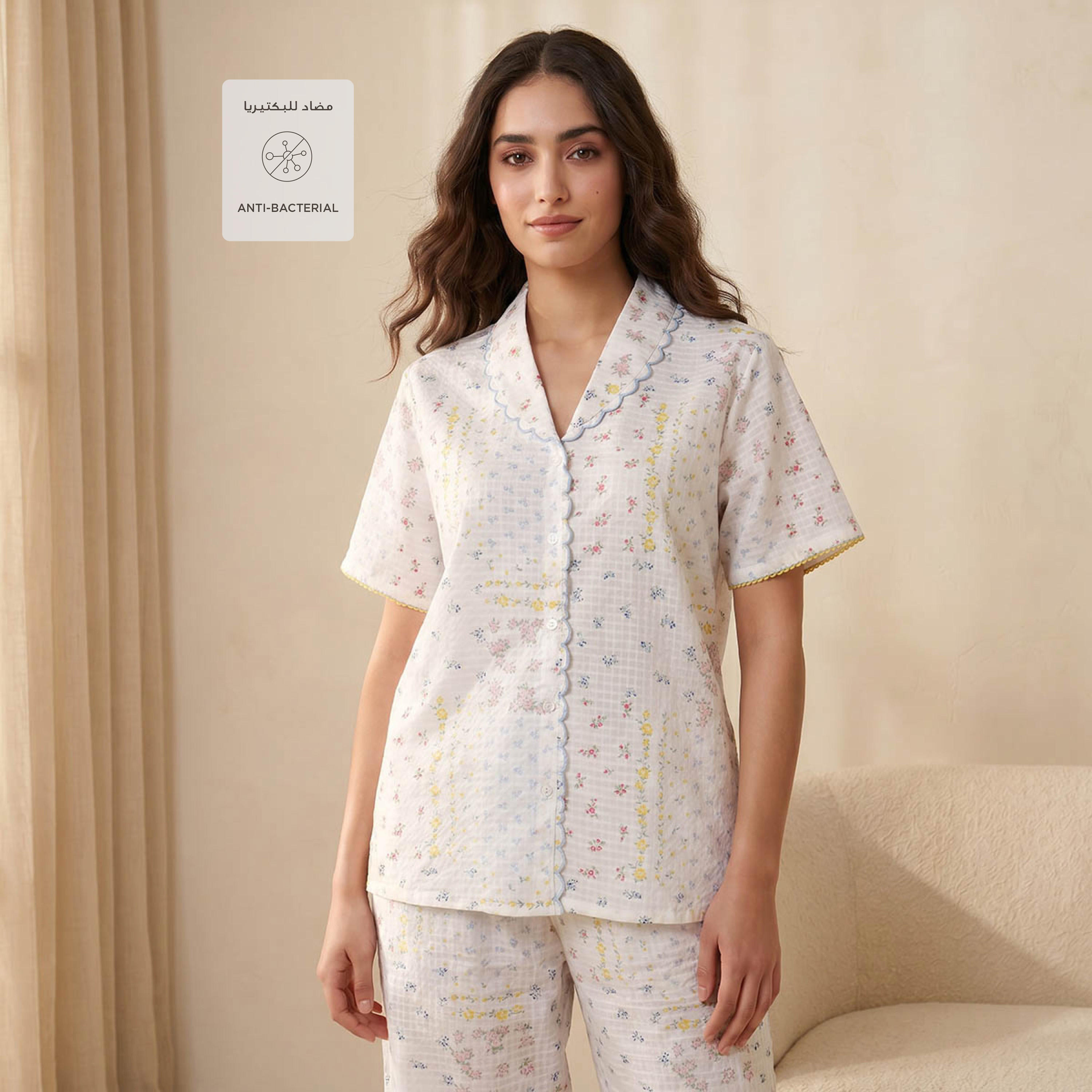 طقم بيجاما قميص وبنطلون إنتمتس من سبلاش-women-clothing-nightwear-pyjamas-longsets-image-3