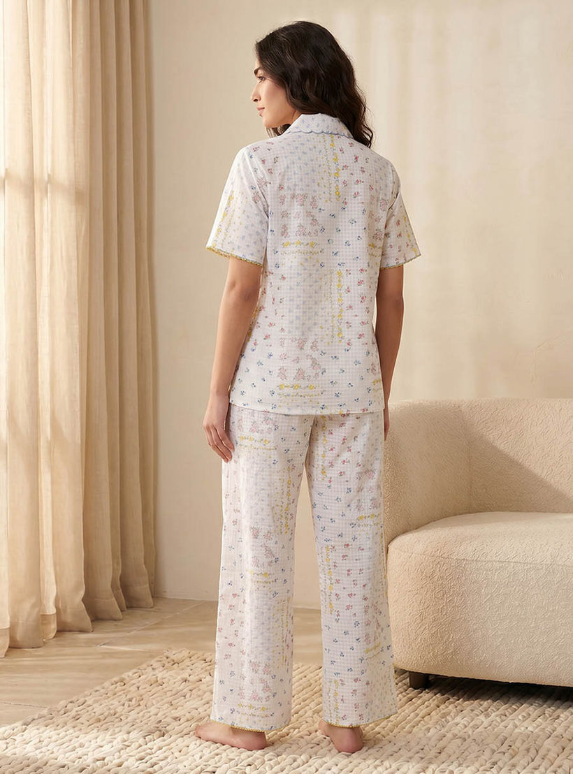 طقم بيجاما قميص وبنطلون إنتمتس من سبلاش-women-clothing-nightwear-pyjamas-longsets-image-4