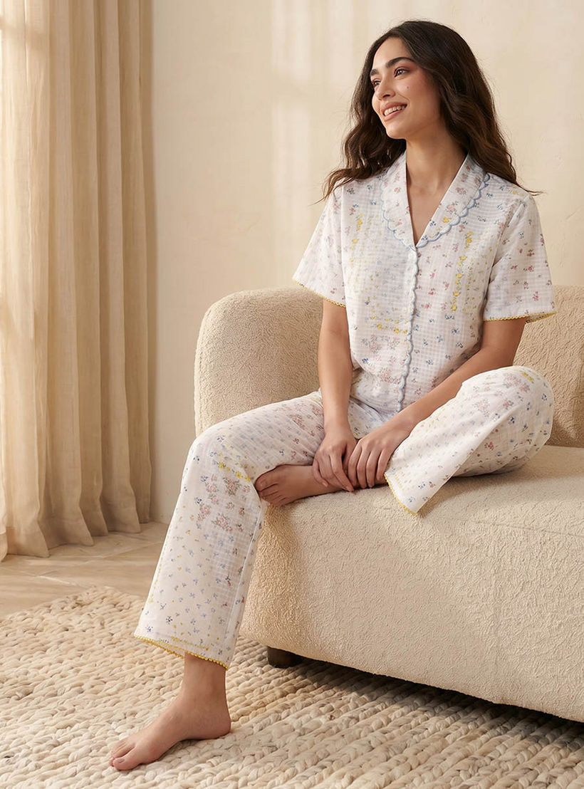 طقم بيجاما قميص وبنطلون إنتمتس من سبلاش-women-clothing-nightwear-pyjamas-longsets-image-7