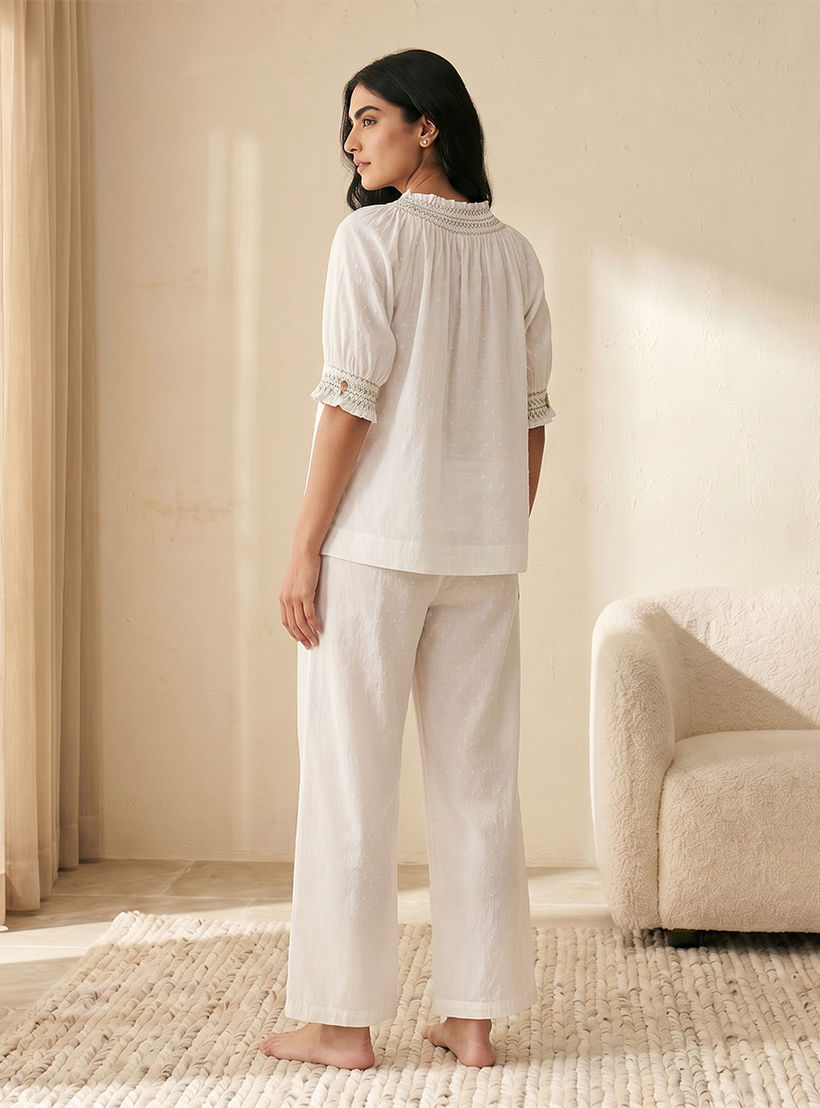 طقم بيجاما قطن بنقشة زهور ناعمة-women-clothing-nightwear-pyjamas-longsets-image-4