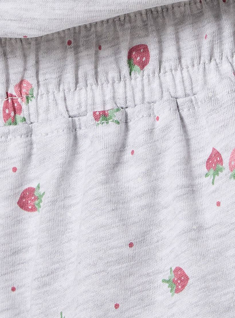 طقم بيجاما قطن تيشيرت وشورت بطبعات من سبلاش إنتيمتس-women-clothing-nightwear-pyjamas-shortsets-image-7