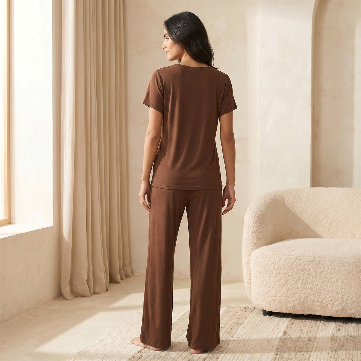طقم بيجاما بنطلون وبلوزة من سبلاش إنتيميتس-women-clothing-nightwear-pyjamas-longsets-image-4