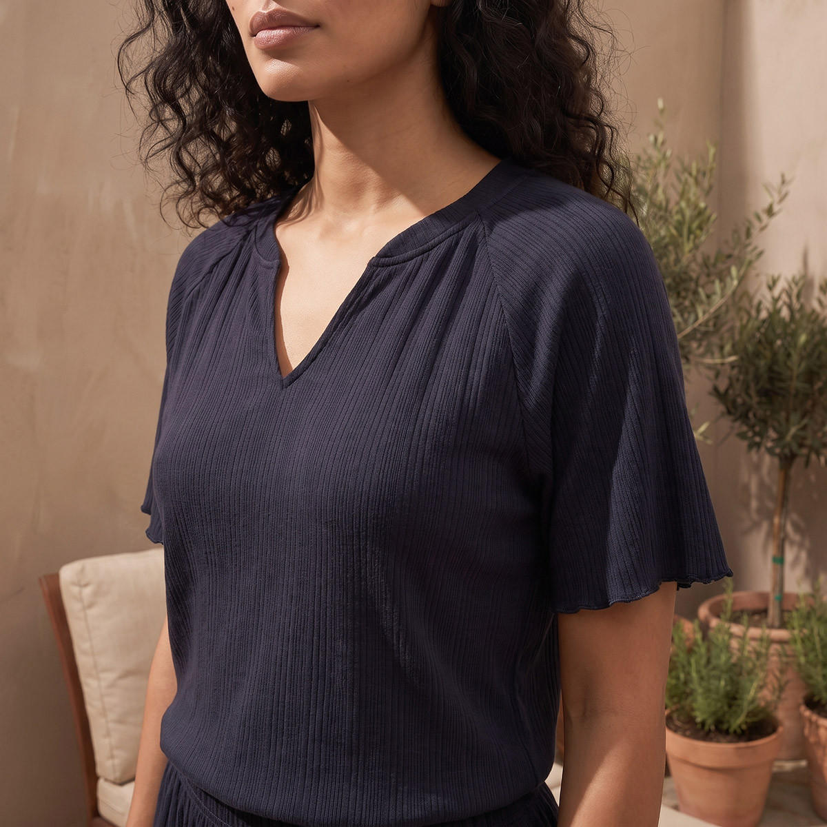 Splash Intimates Pyjama Set V-neck T-shirt & Shorts Pointelle-women-clothing-nightwear-pyjamas-bottoms-image-7