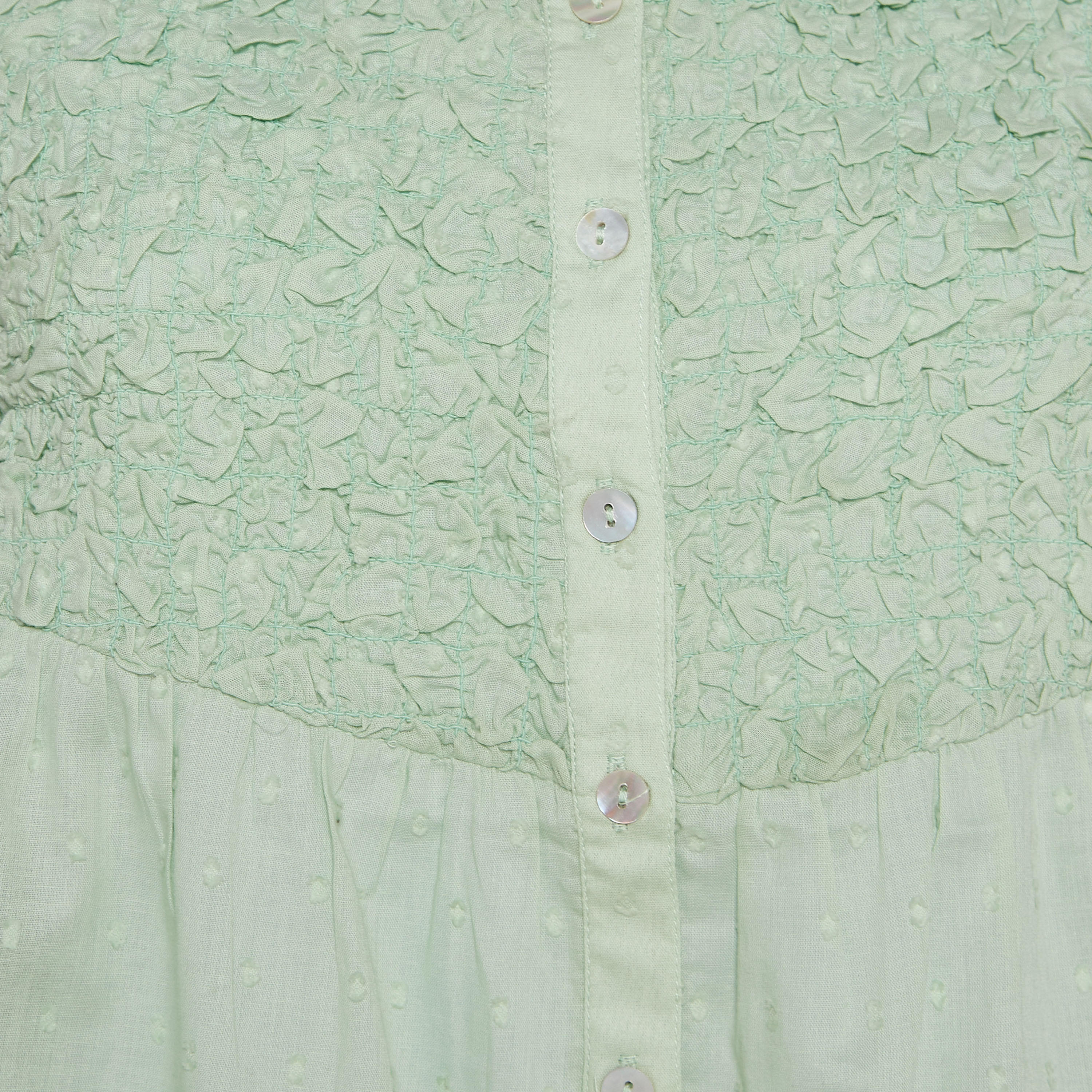 طقم بلوزة قطن بأزرار وبنطلون بيجاما-women-clothing-nightwear-pyjamas-longsets-image-5