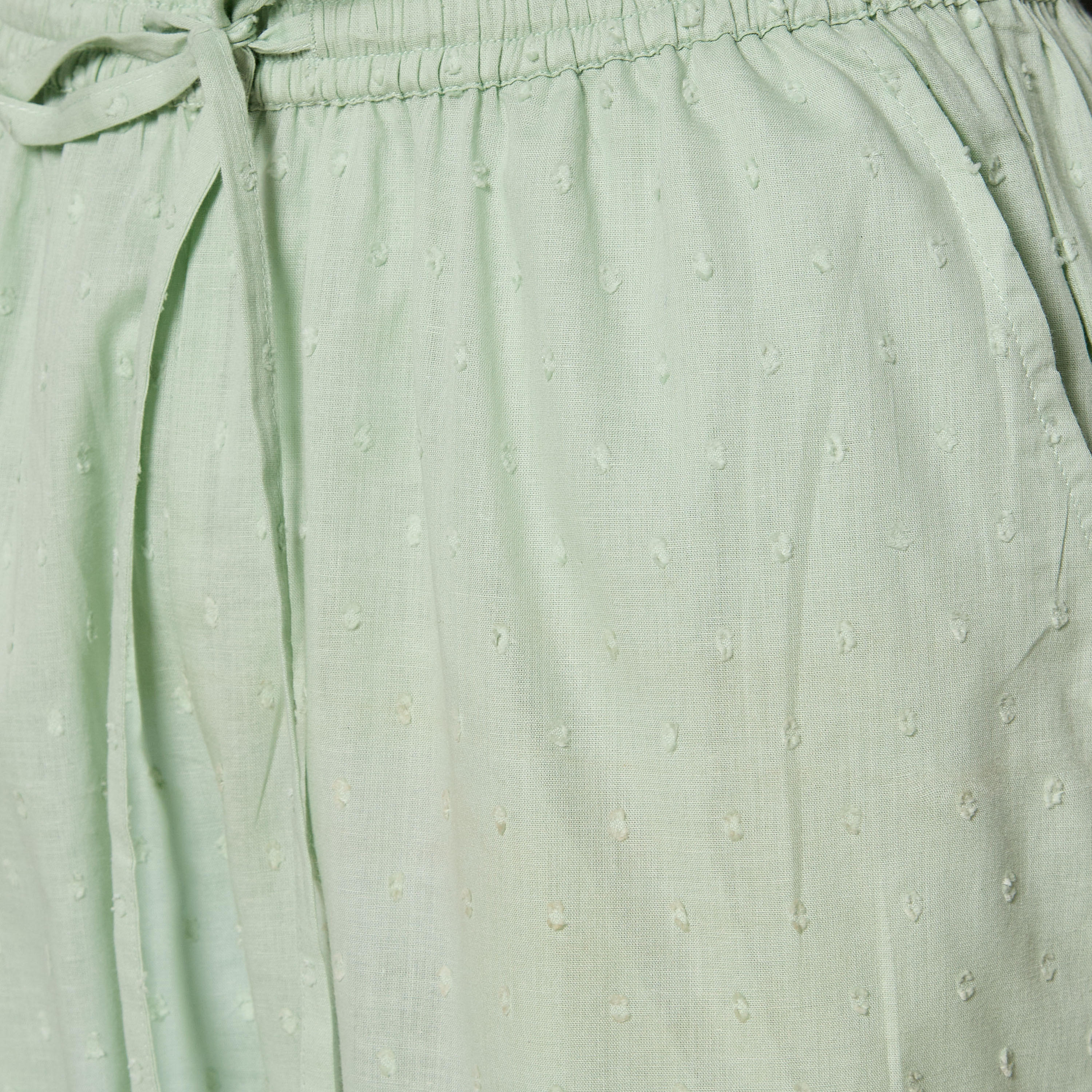 طقم بلوزة قطن بأزرار وبنطلون بيجاما-women-clothing-nightwear-pyjamas-longsets-image-1