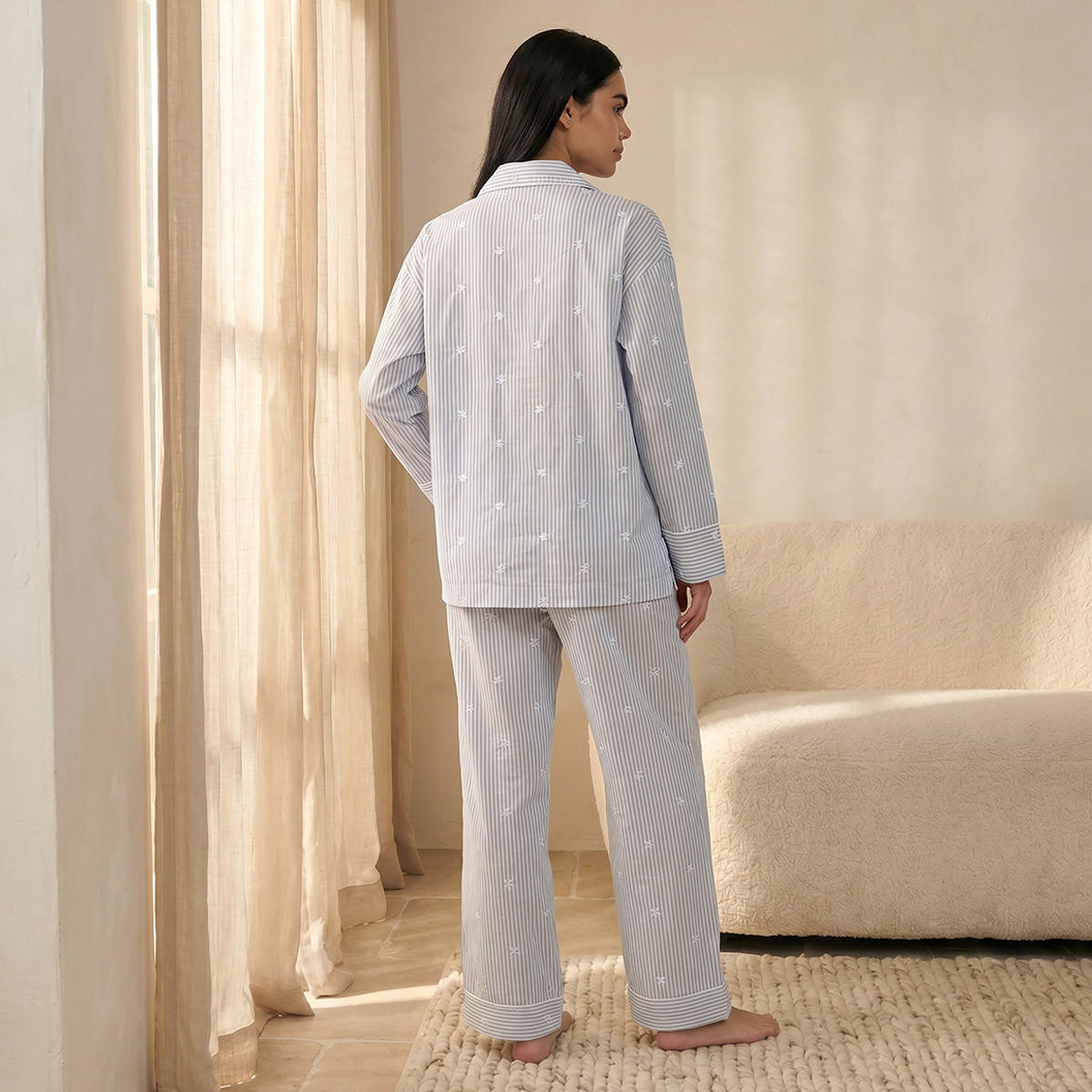 Splash Intimates Pyjama Set Button-Down Shirt & Trousers-women-clothing-nightwear-pyjamas-longsets-image-4