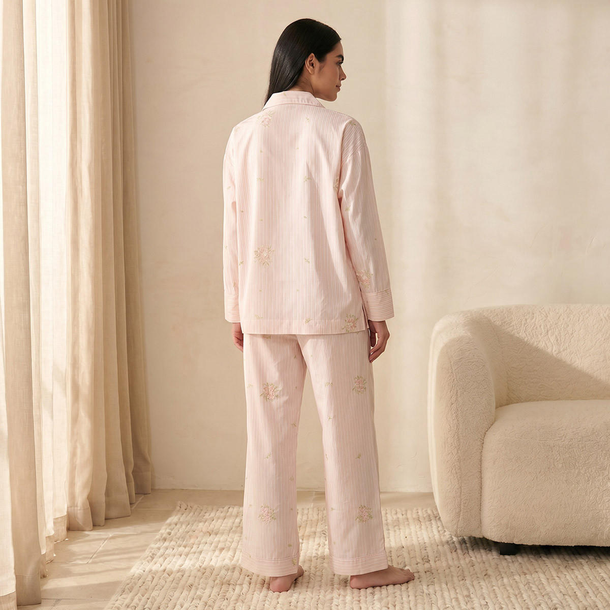Splash Intimates Pyjama Set Button-Down Shirt & Trousers-women-clothing-nightwear-pyjamas-longsets-image-4
