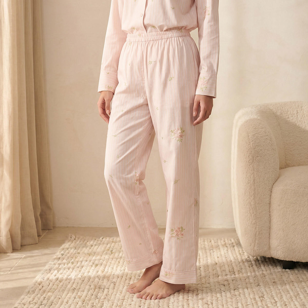 Splash Intimates Pyjama Set Button-Down Shirt & Trousers-women-clothing-nightwear-pyjamas-longsets-image-5