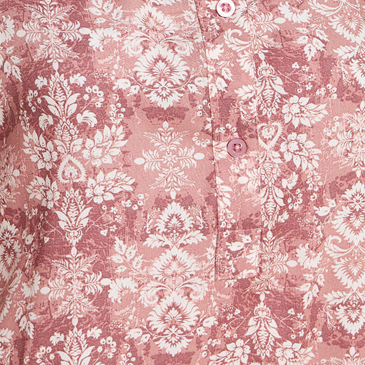 Night Gown Short Sleeve Botanical Print Viscose-women-clothing-nightwear-nighties-image-2
