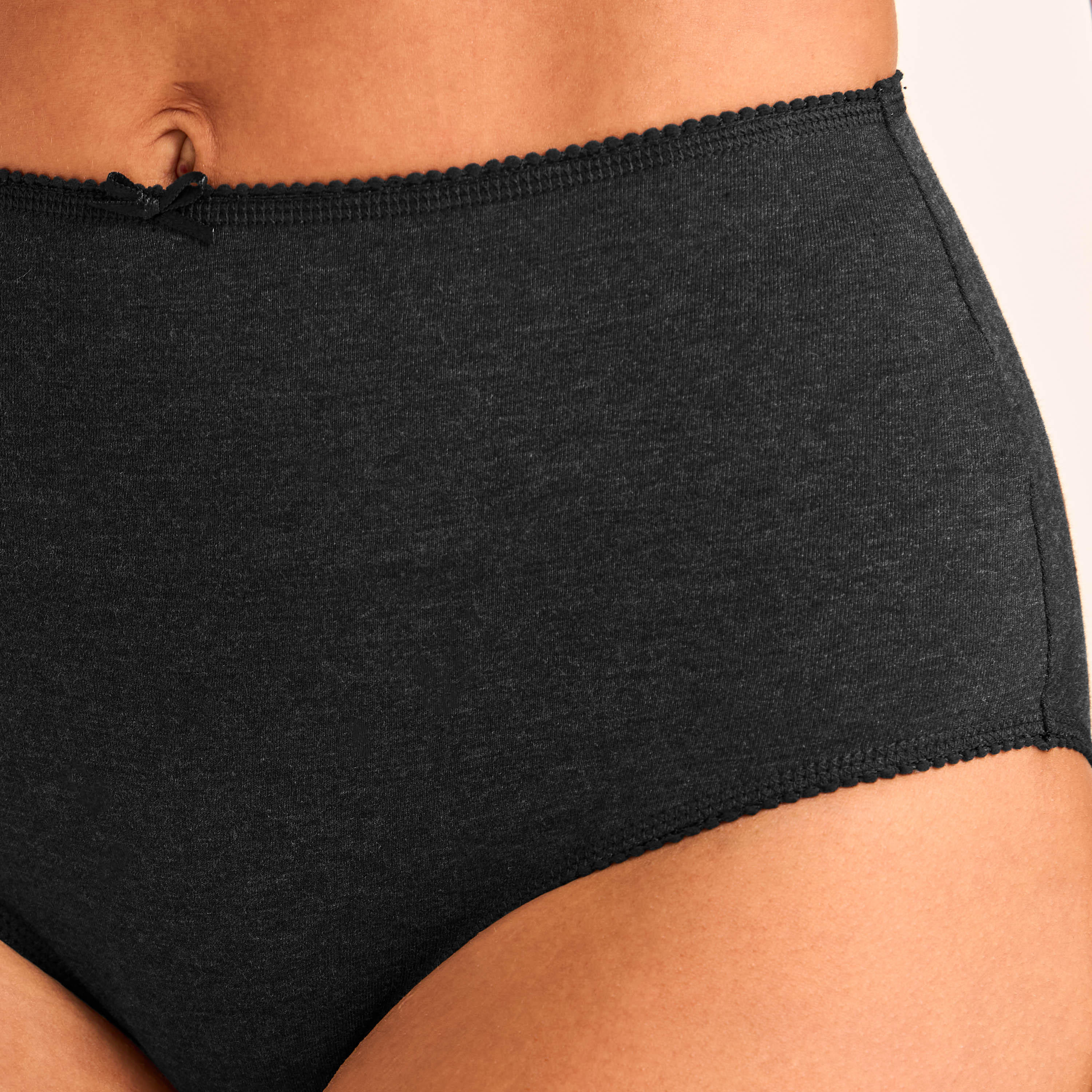 Set of 5 - Full Brief High Waist Bow Accent-women-clothing-lingerie-panties-image-4