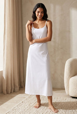 Splash Intimates Long Slip Dress Sleeveless Spaghetti Straps-women-image-1