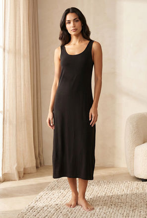 فستان داخلي دون أكمام بفتحة خلفية من سبلاش إنتيميتس-women-clothing-nightwear-image-1