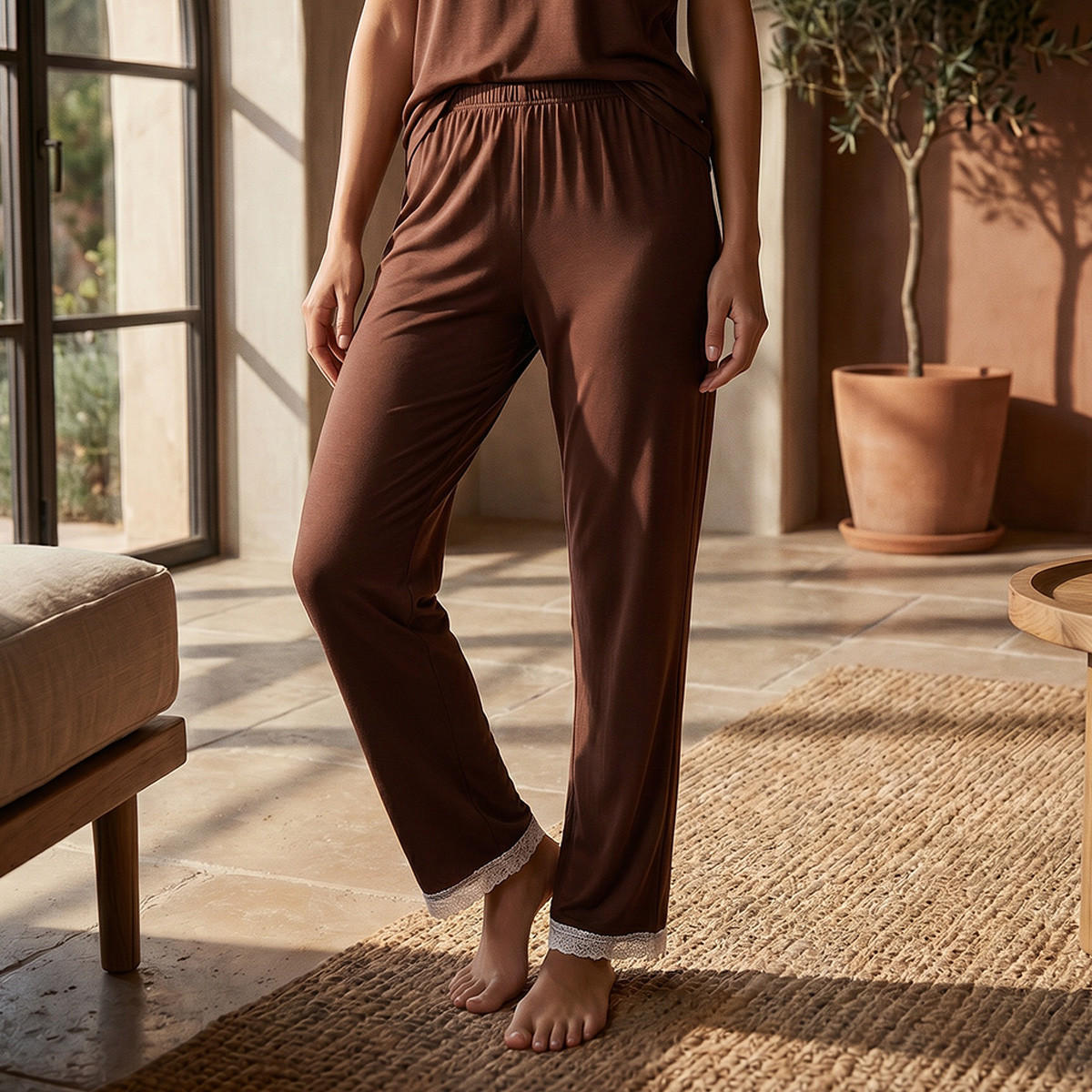 طقم بلوزة وبنطلون بيجاما من سبلاش إنتيميتس-women-clothing-nightwear-pyjamas-longsets-image-5