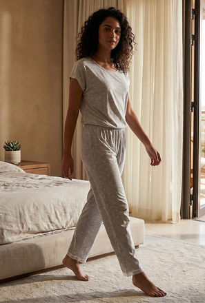 طقم بلوزة وبنطلون بيجاما من سبلاش إنتيميتس-women-clothing-nightwear-pyjamas-longsets-image-1