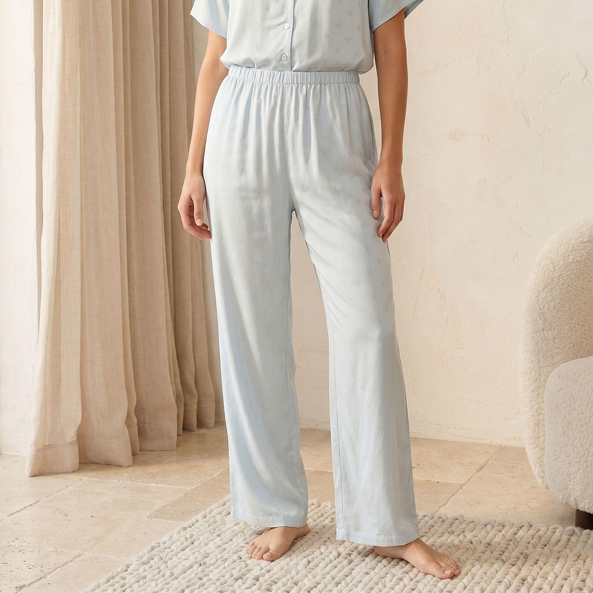 Splash Intimates Pyjama Set Button-Down Shirt & Trousers Viscose-women-clothing-nightwear-pyjamas-longsets-image-5