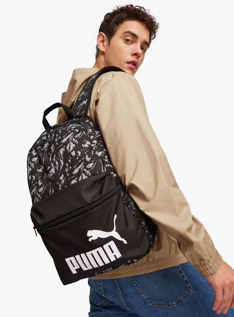 شنطة ظهر بسحّاب إغلاق وحمالات قابلة للتعديل وطبعات شعار من بوما-school-bagsandbackpacks-backpacks-image-4