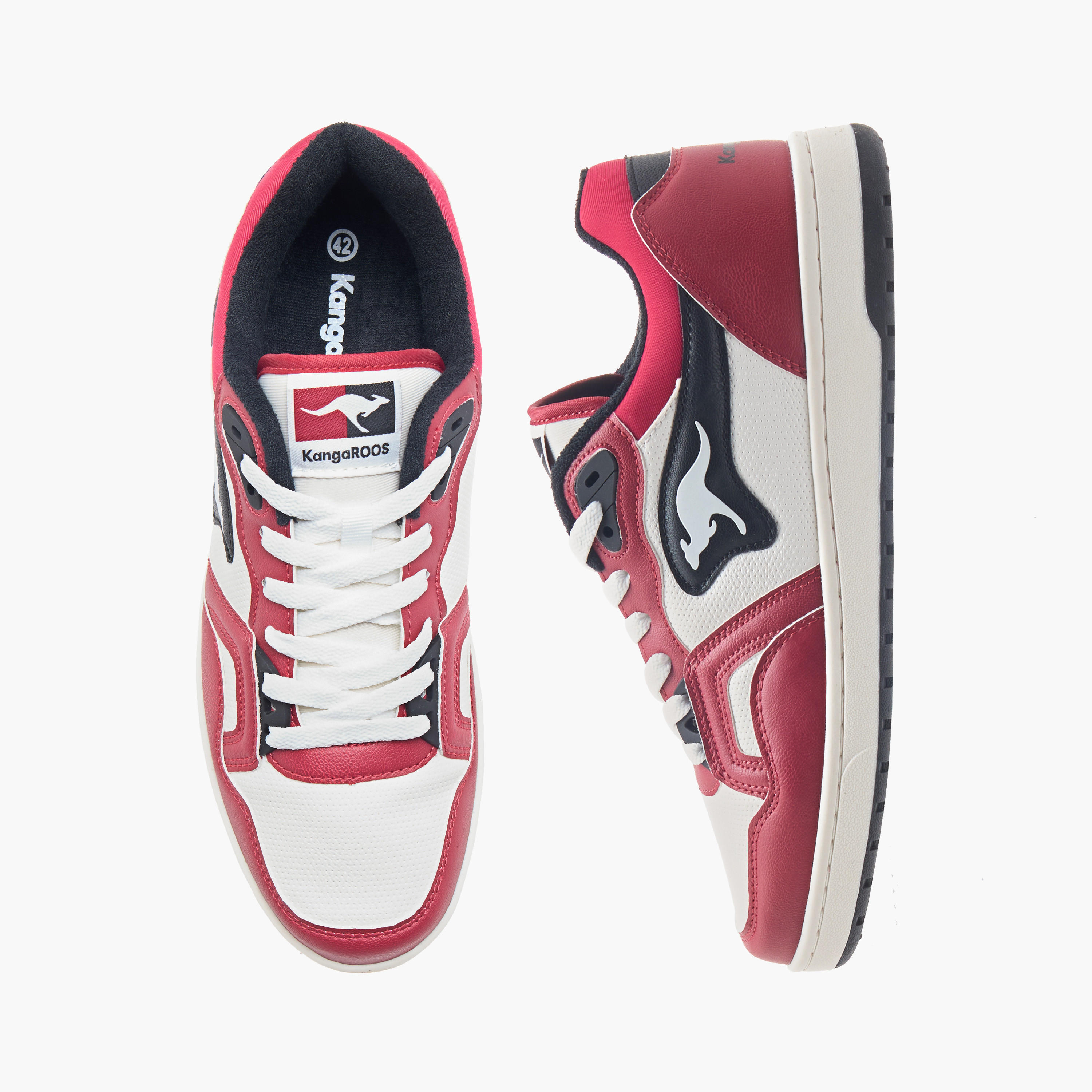 KangaROOS Women's Panelled Lace-Up Sneakers-women-shoes-sneakers-image-1