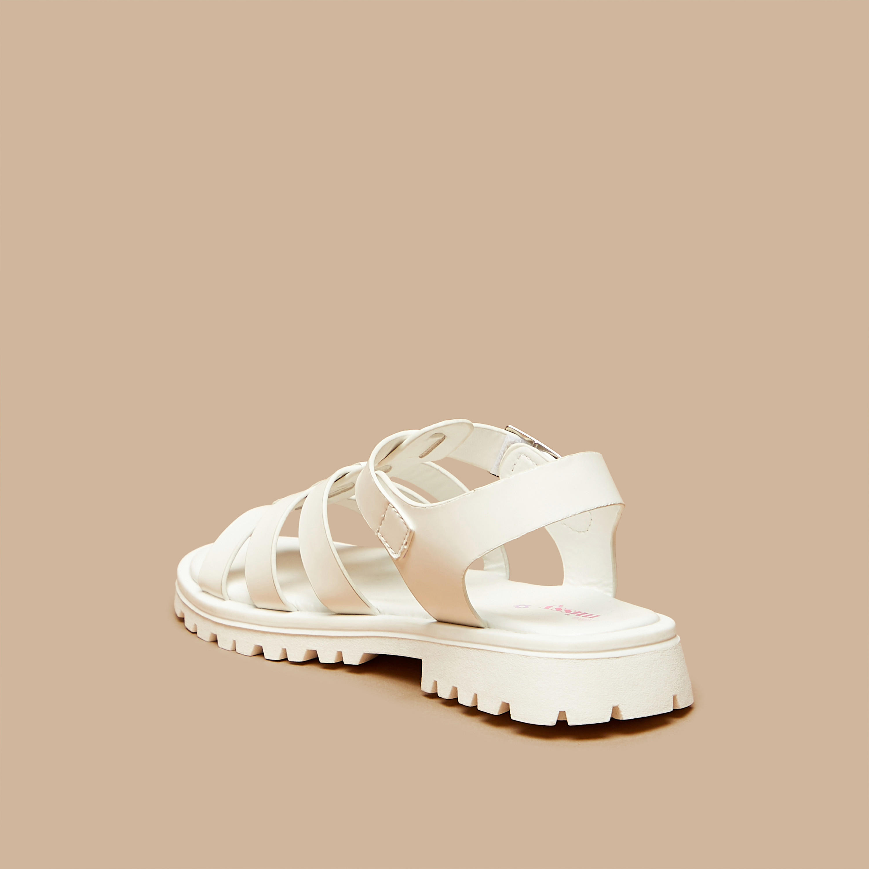 Little Missy Solid Open Toe Sandals with Buckle Closure-girls-shoes-sandals-image-7