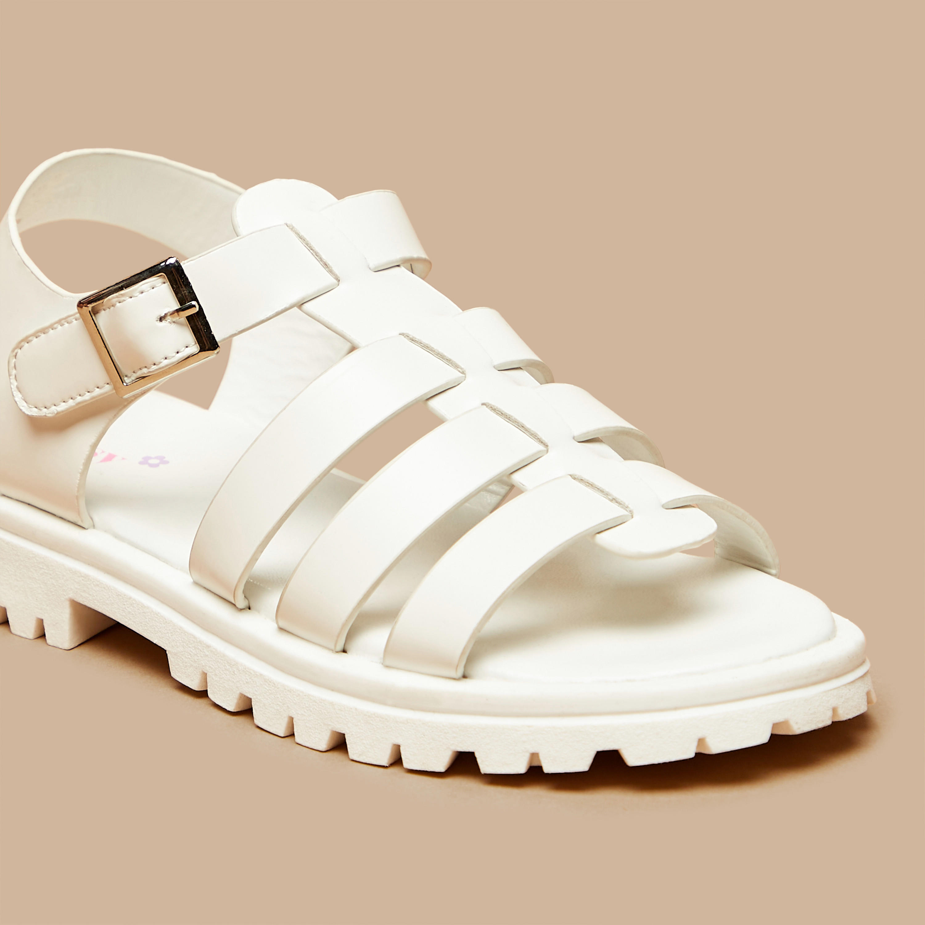 Little Missy Solid Open Toe Sandals with Buckle Closure-girls-shoes-sandals-image-10