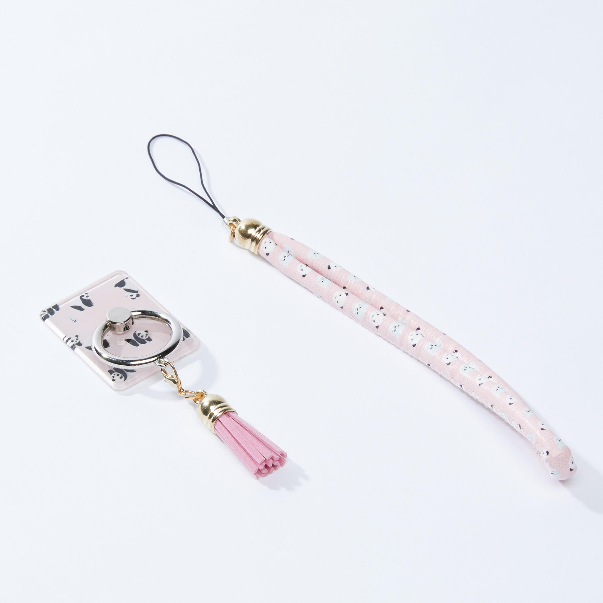 حامل هاتف محمول بشرّابات وطبعات - طقم من قطعتين-women-clothingaccessories-novelties-image-1