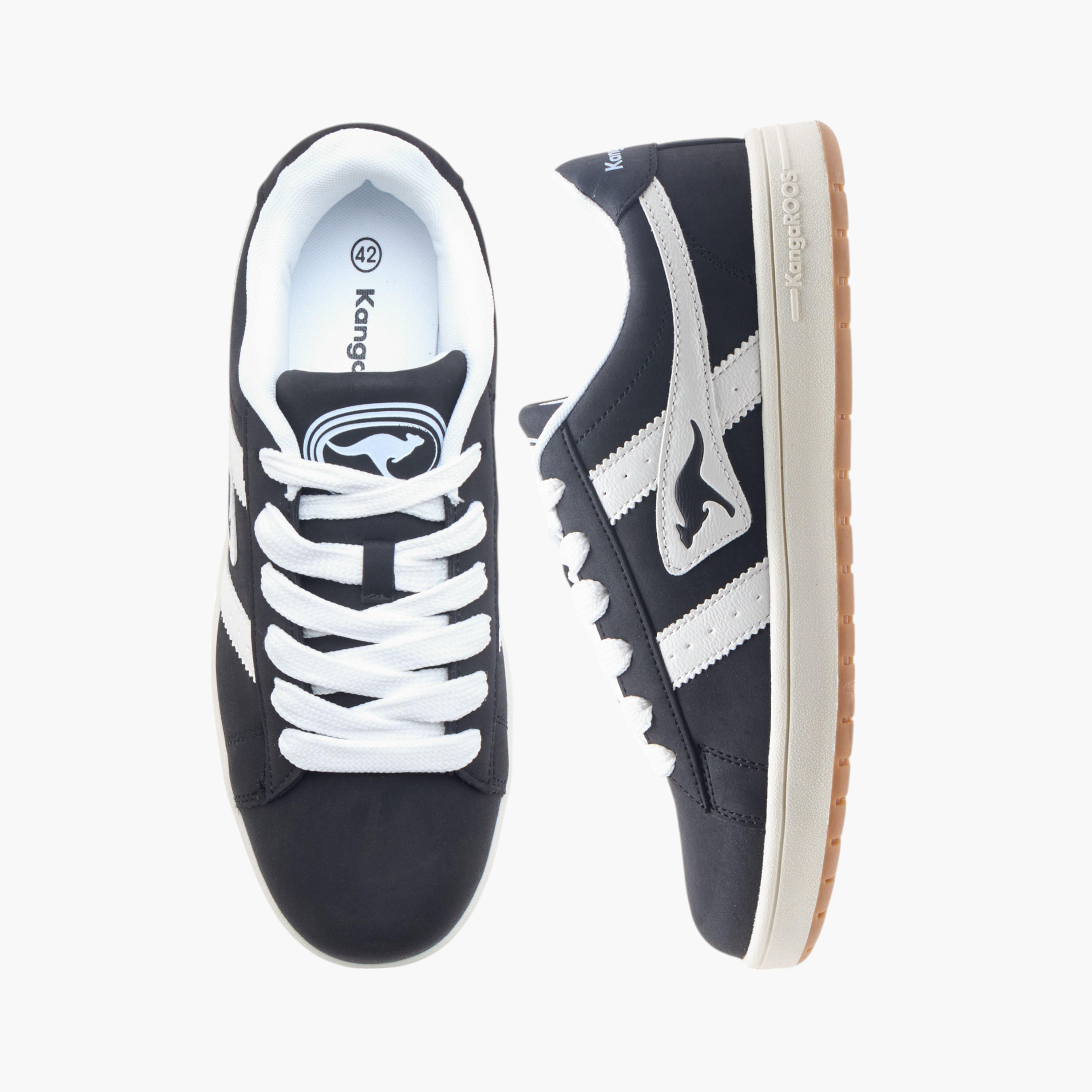 KangaROOS Unisex Logo Detail Sneakers with Lace-Up Closure-women-shoes-sneakers-image-1