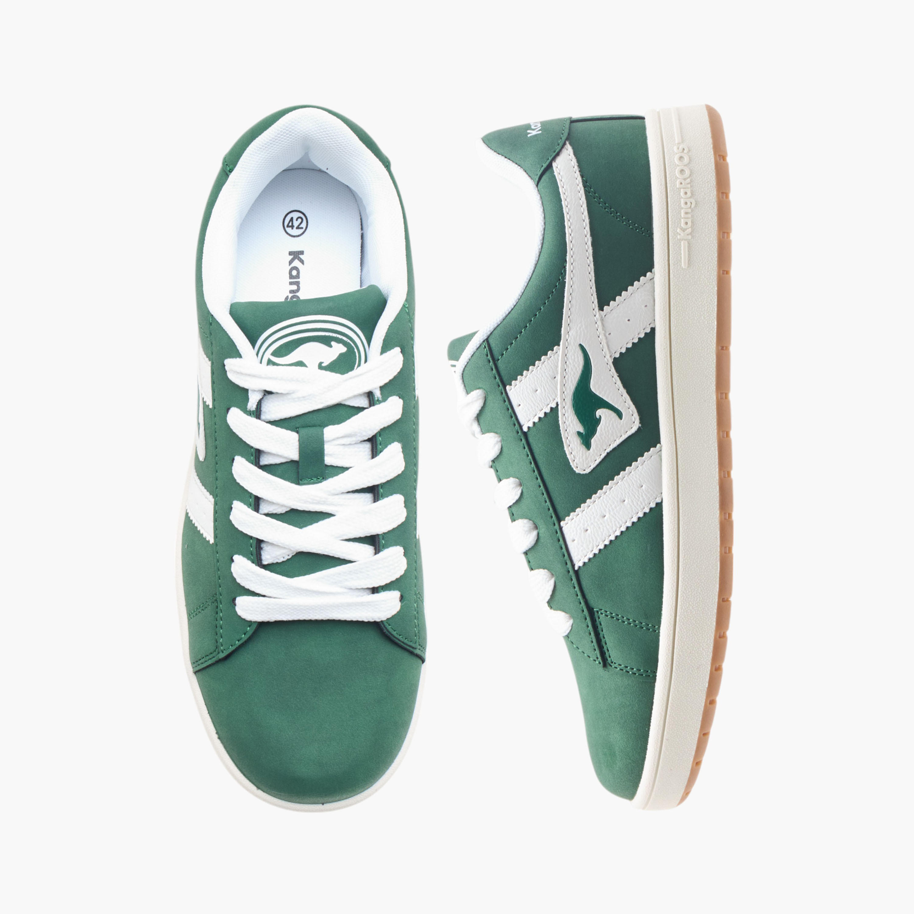KangaROOS Unisex Logo Detail Sneakers with Lace-Up Closure-women-shoes-sneakers-image-1