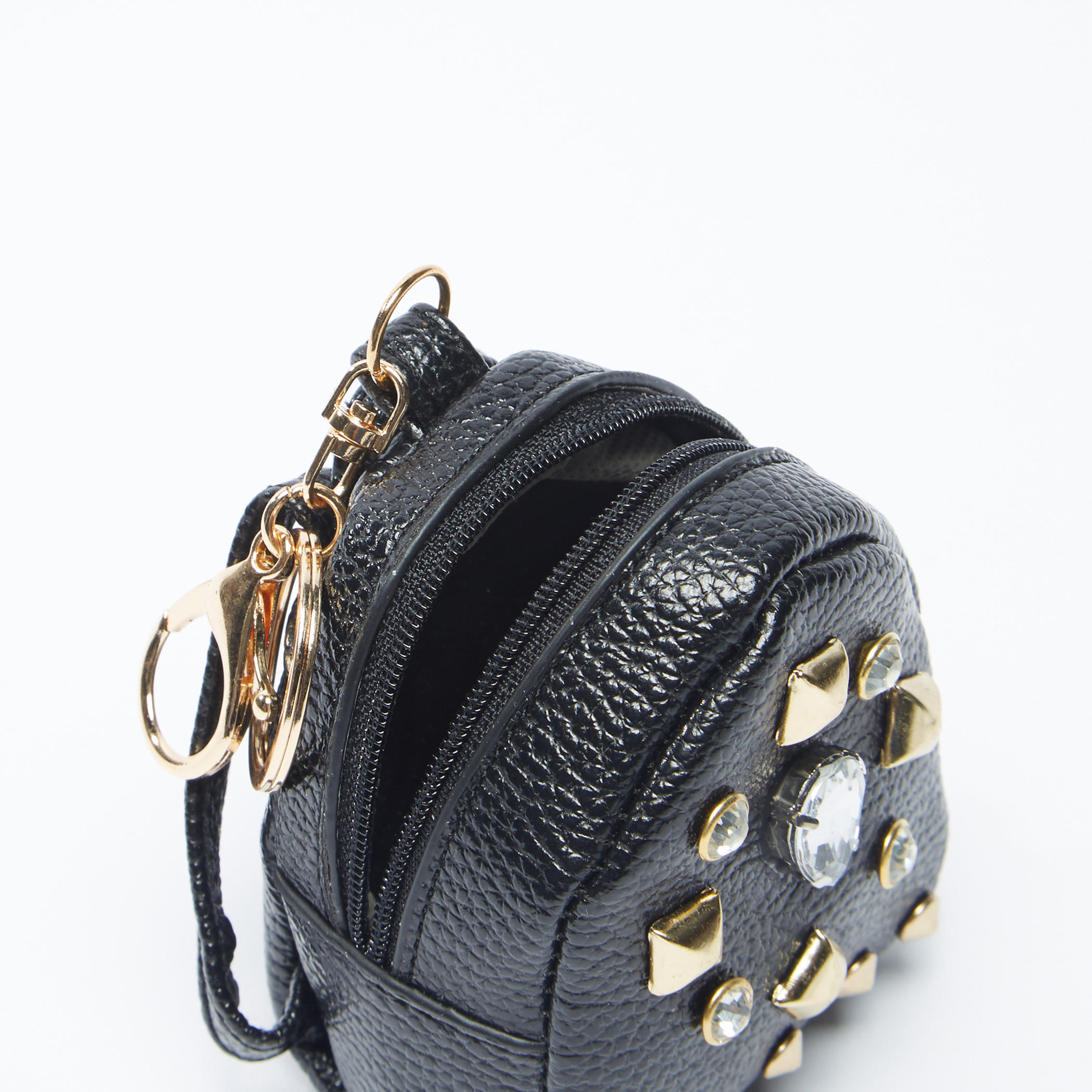 Embellished Bag Keychain with Zip Detail-women-clothingaccessories-novelties-image-2