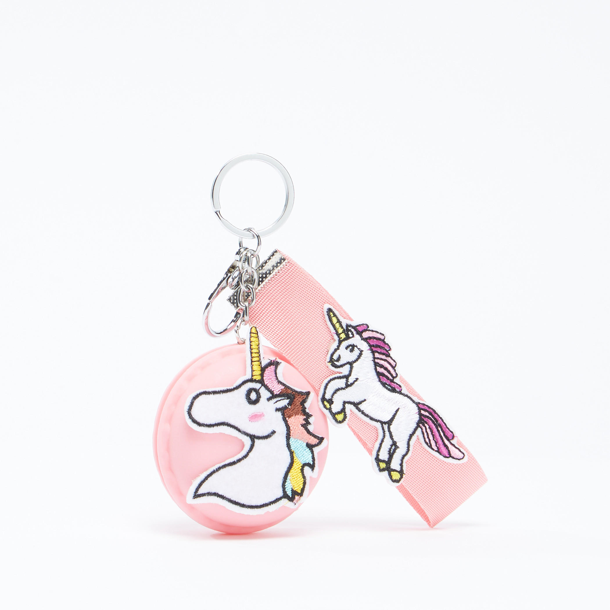 سلسة مفاتيح بمشبك إغلاق وتطريز وحيد القرن-women-clothingaccessories-novelties-image-1
