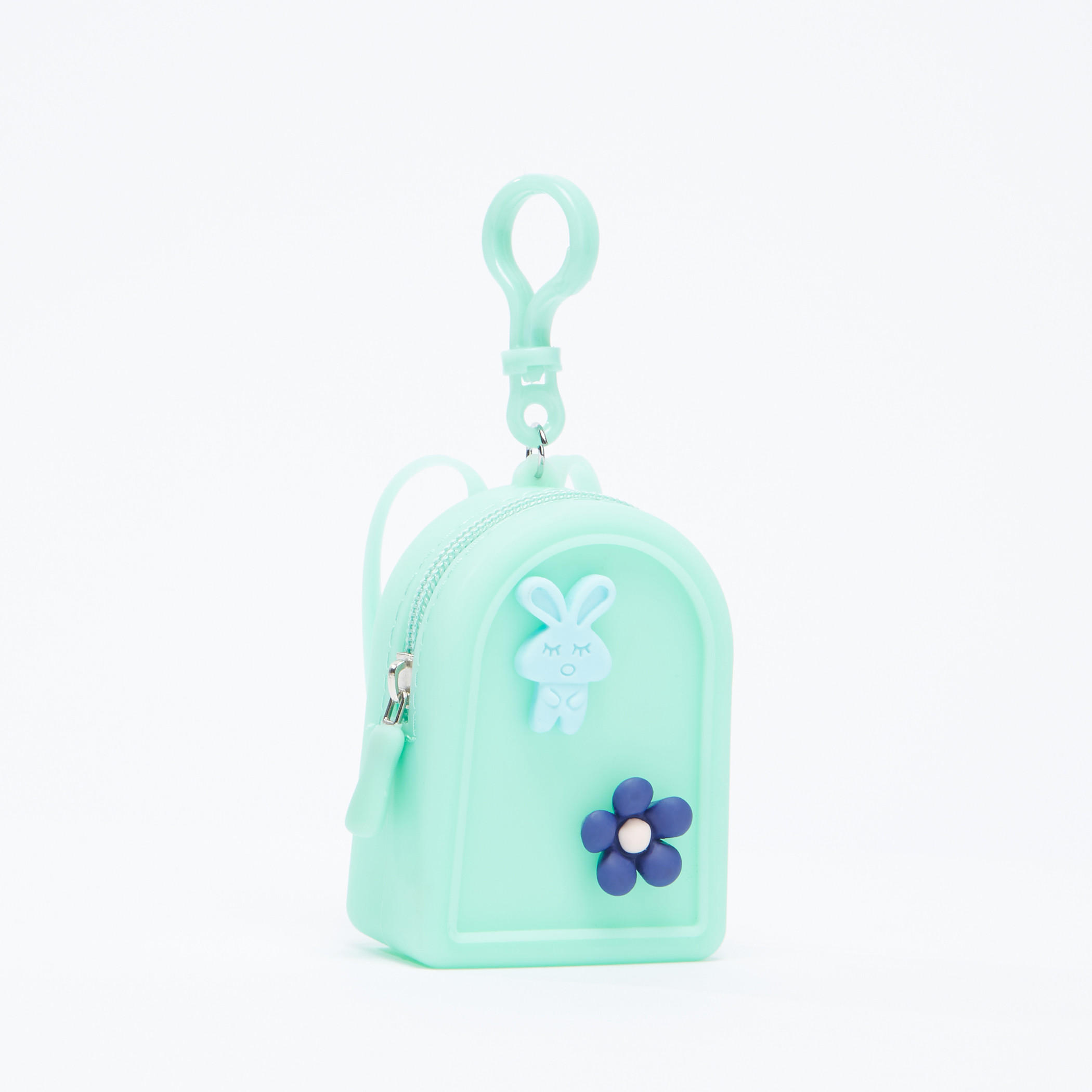 سلسلة مفاتيح مزيّنة بحقيبة مطّاطية وسحّاب إغلاق-women-clothingaccessories-novelties-image-1