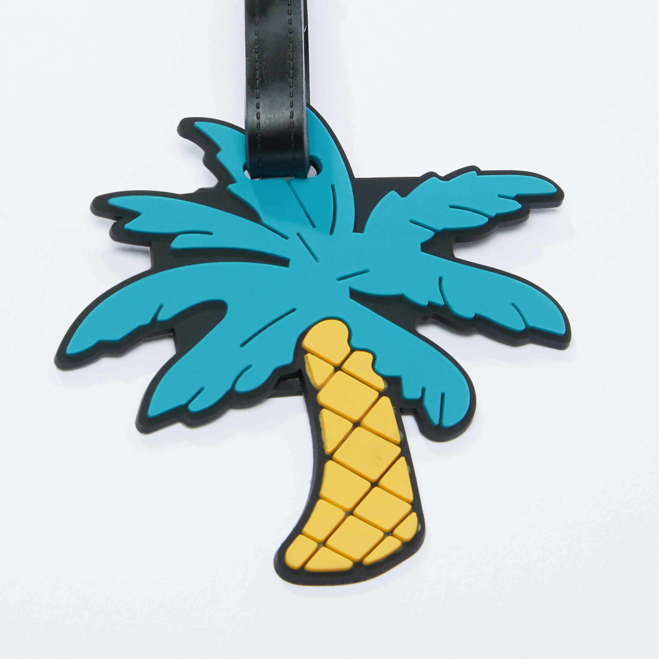 Palm Tree Luggage Tag with Buckle Closure-women-clothingaccessories-novelties-image-2