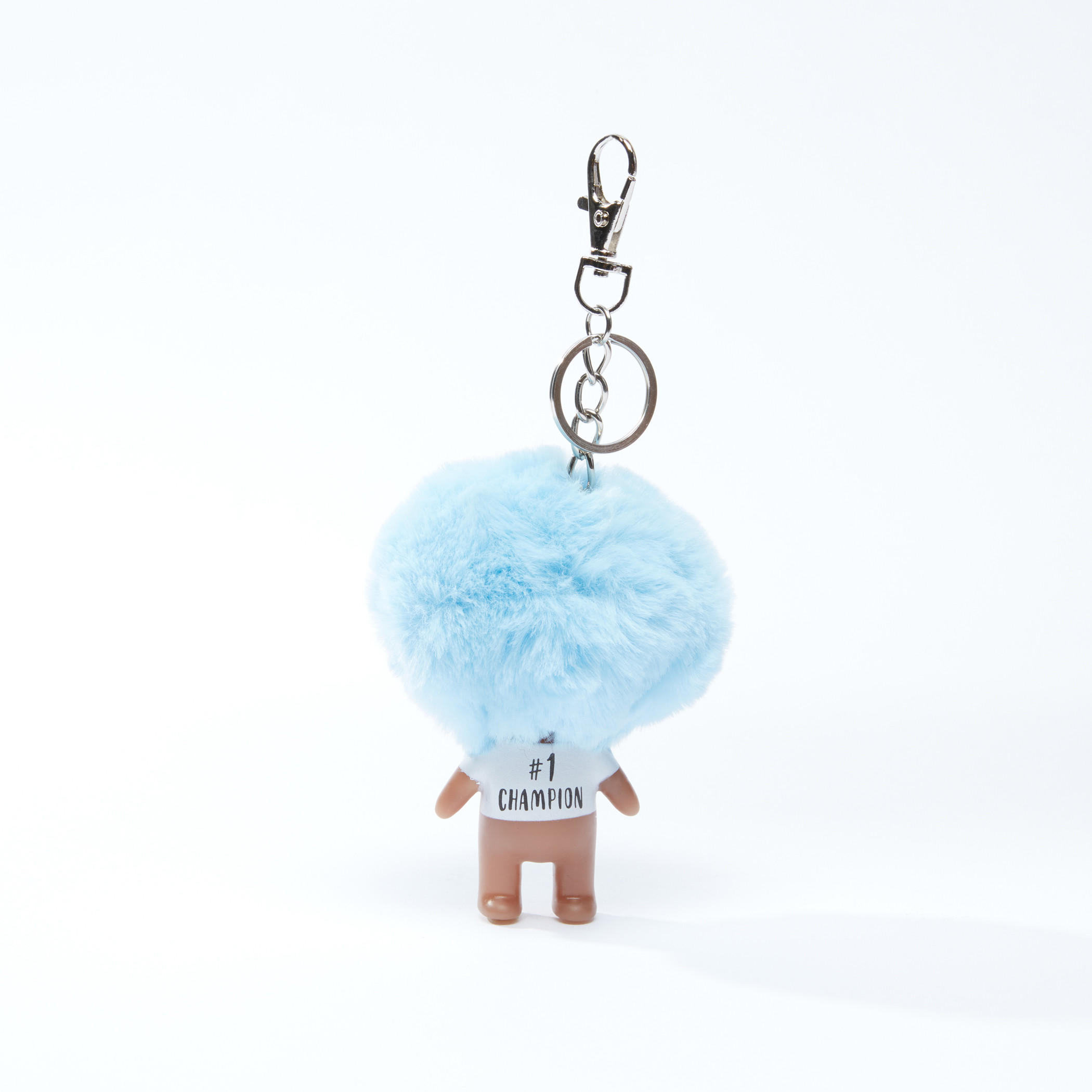 Plush Detail Keychain with Lobster Clasp-women-clothingaccessories-novelties-image-1