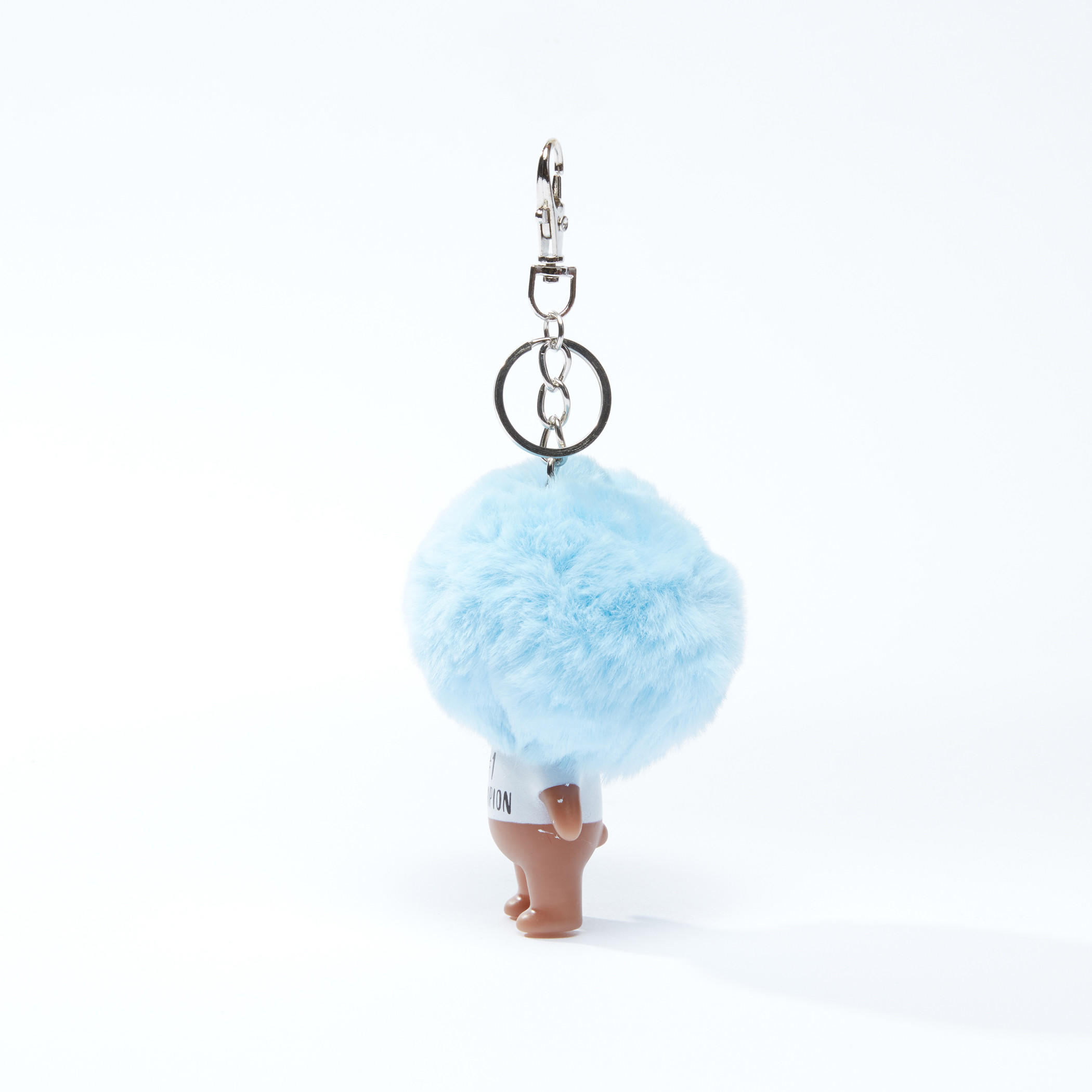 Plush Detail Keychain with Lobster Clasp-women-clothingaccessories-novelties-image-2