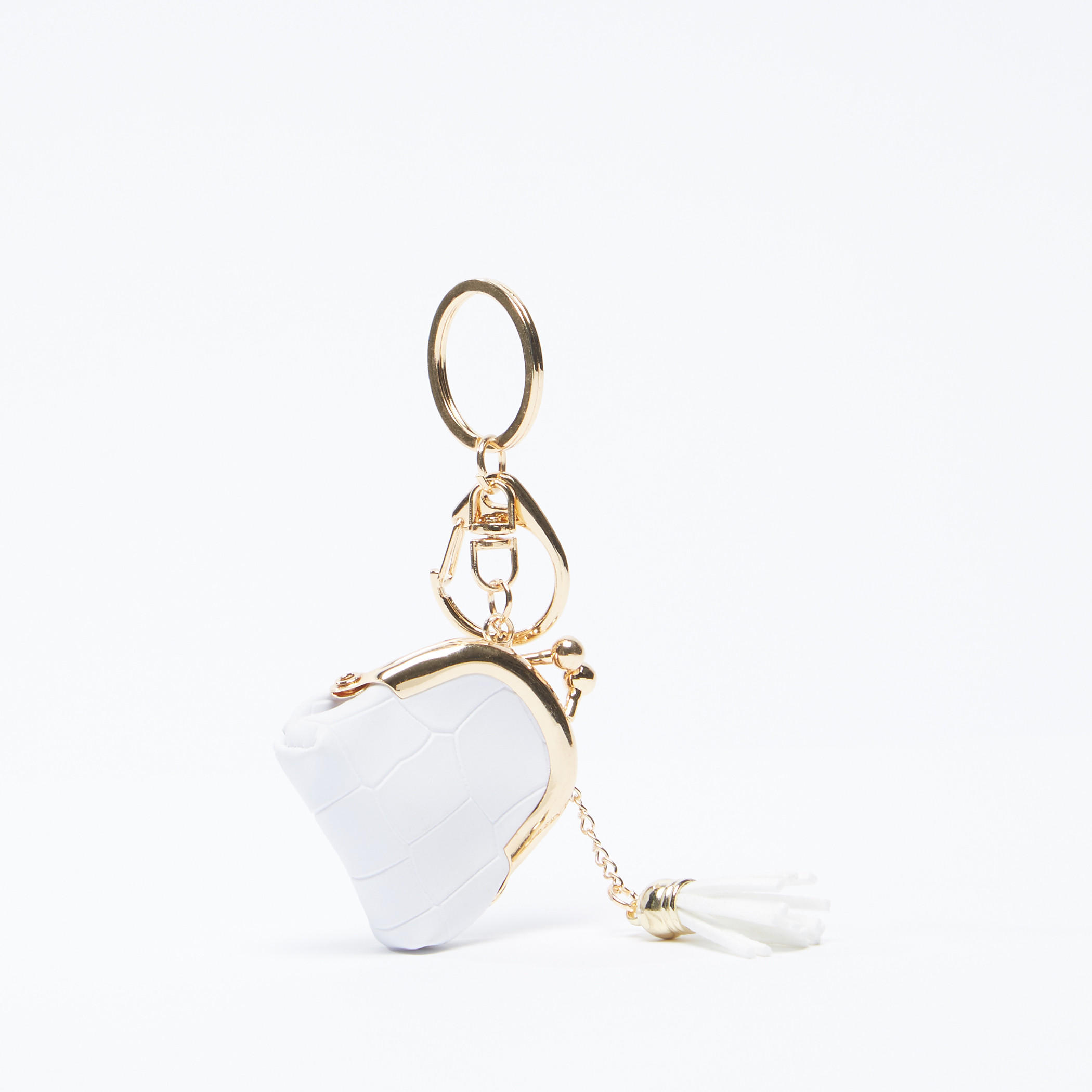 سلسلة مفاتيح بارزة الملمس على شكل حقيبة يد بمشبك إغلاق-women-clothingaccessories-novelties-image-1