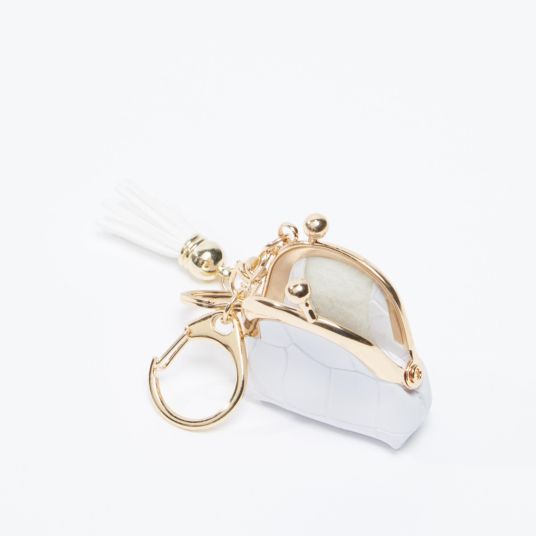 سلسلة مفاتيح بارزة الملمس على شكل حقيبة يد بمشبك إغلاق-women-clothingaccessories-novelties-image-2