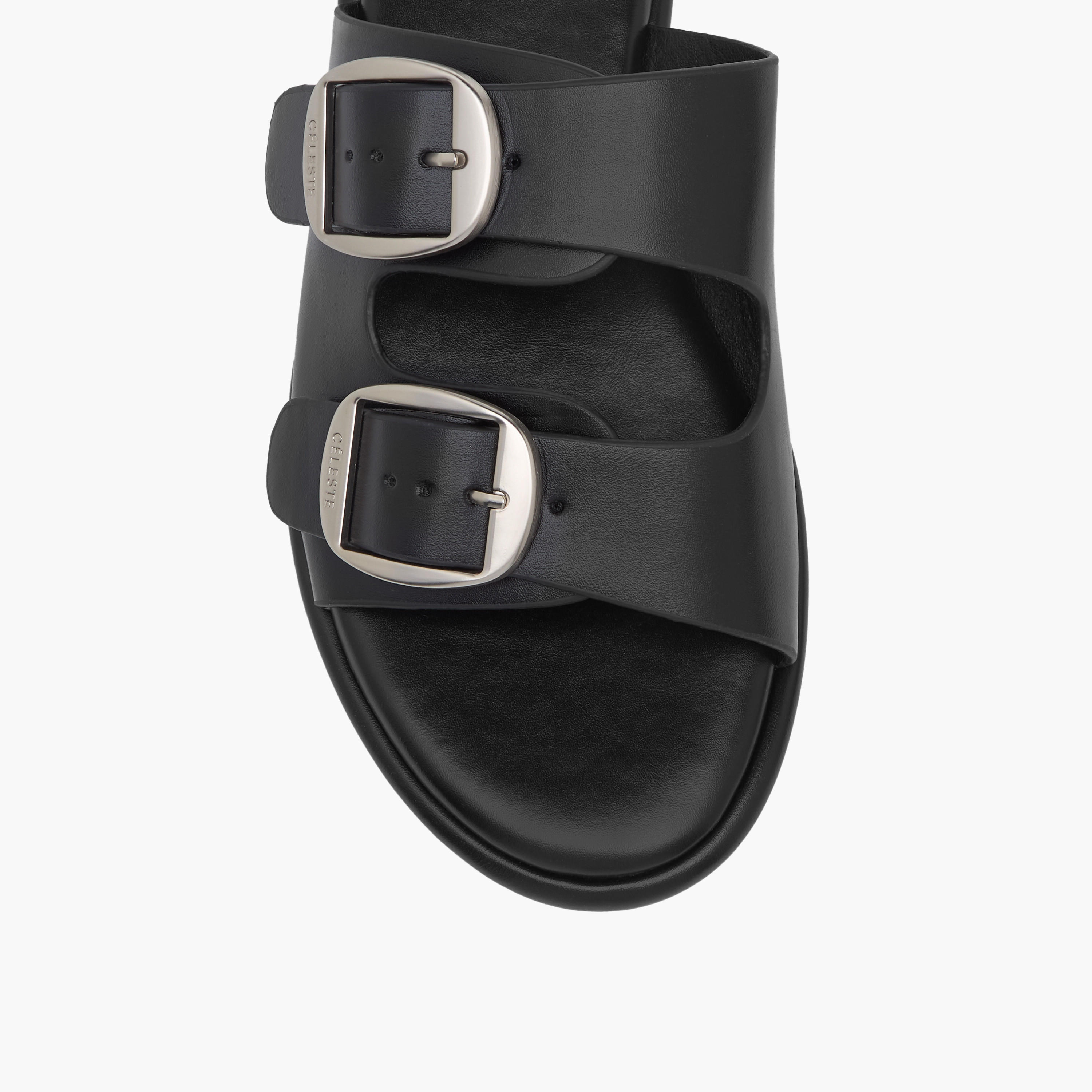 Celeste Women's Buckle Accent Slip-On Sandals-women-shoes-flats-sandals-image-3