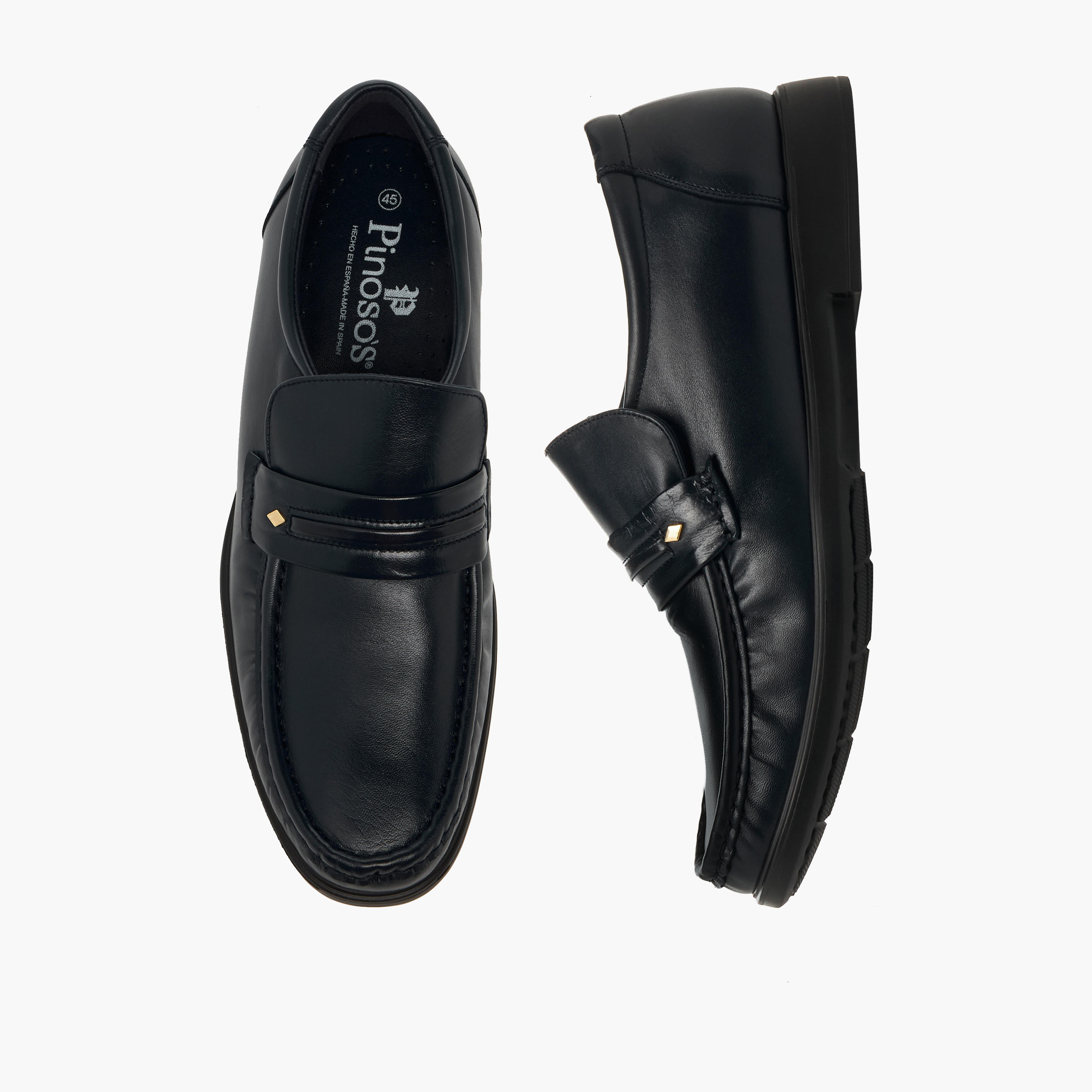Pinosos Men Genuine Leather Slip-On Loafers-men-shoes-loafersandmoccasins-image-1