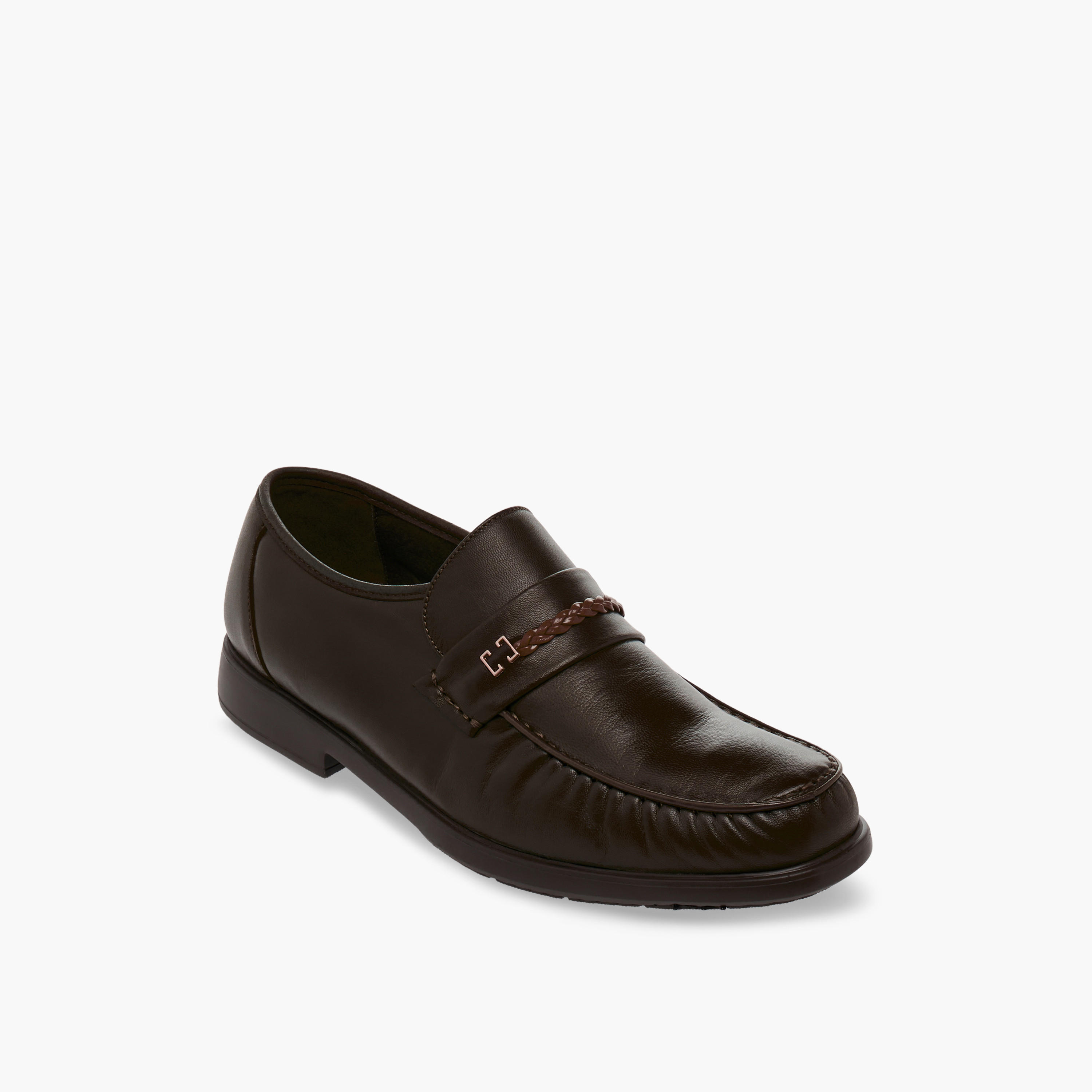 Pinosos Men Genuine Leather Slip-On Loafers-men-shoes-loafersandmoccasins-image-2
