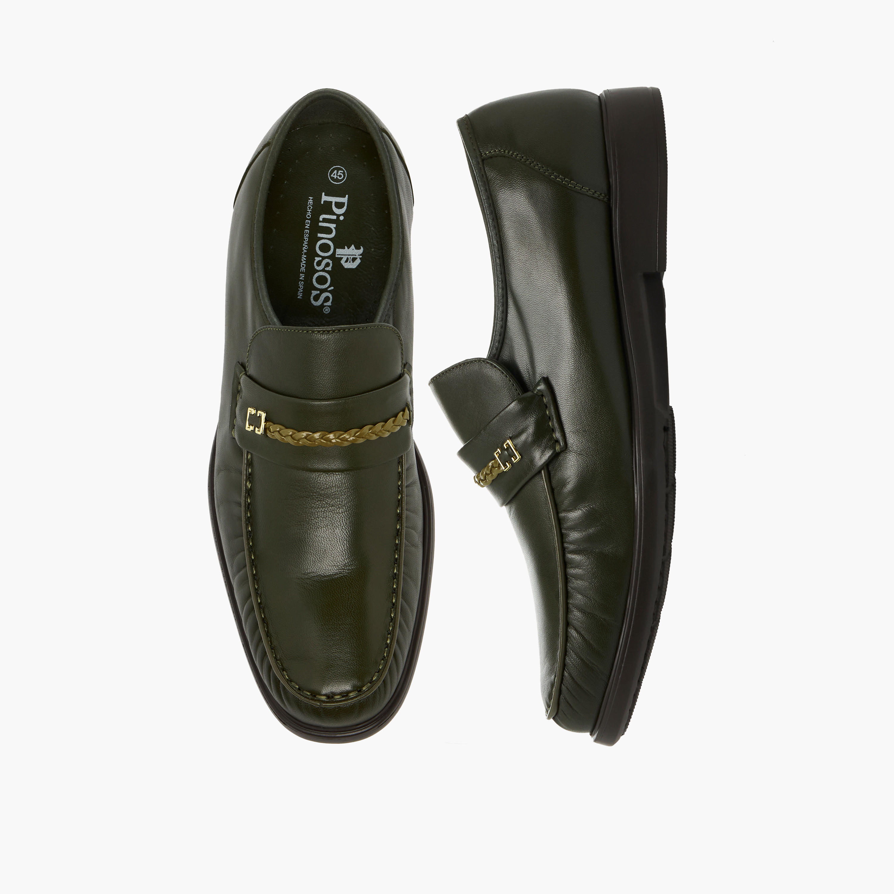Pinosos Men Genuine Leather Slip-On Loafers-men-shoes-loafersandmoccasins-image-1