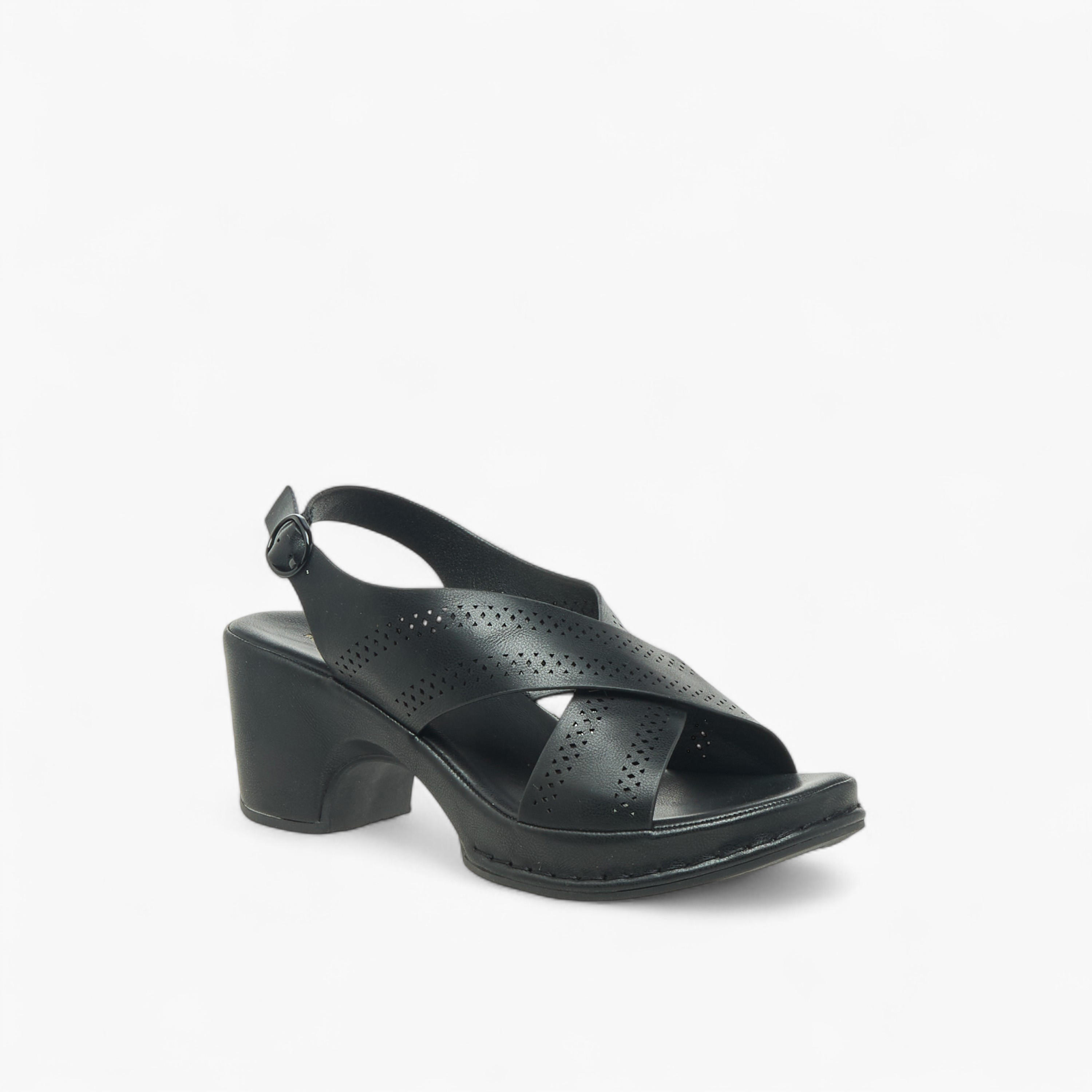 Flora Bella Women Perforated Cross Strap Block Heel Sandals-women-shoes-sandals-heeled-image-2