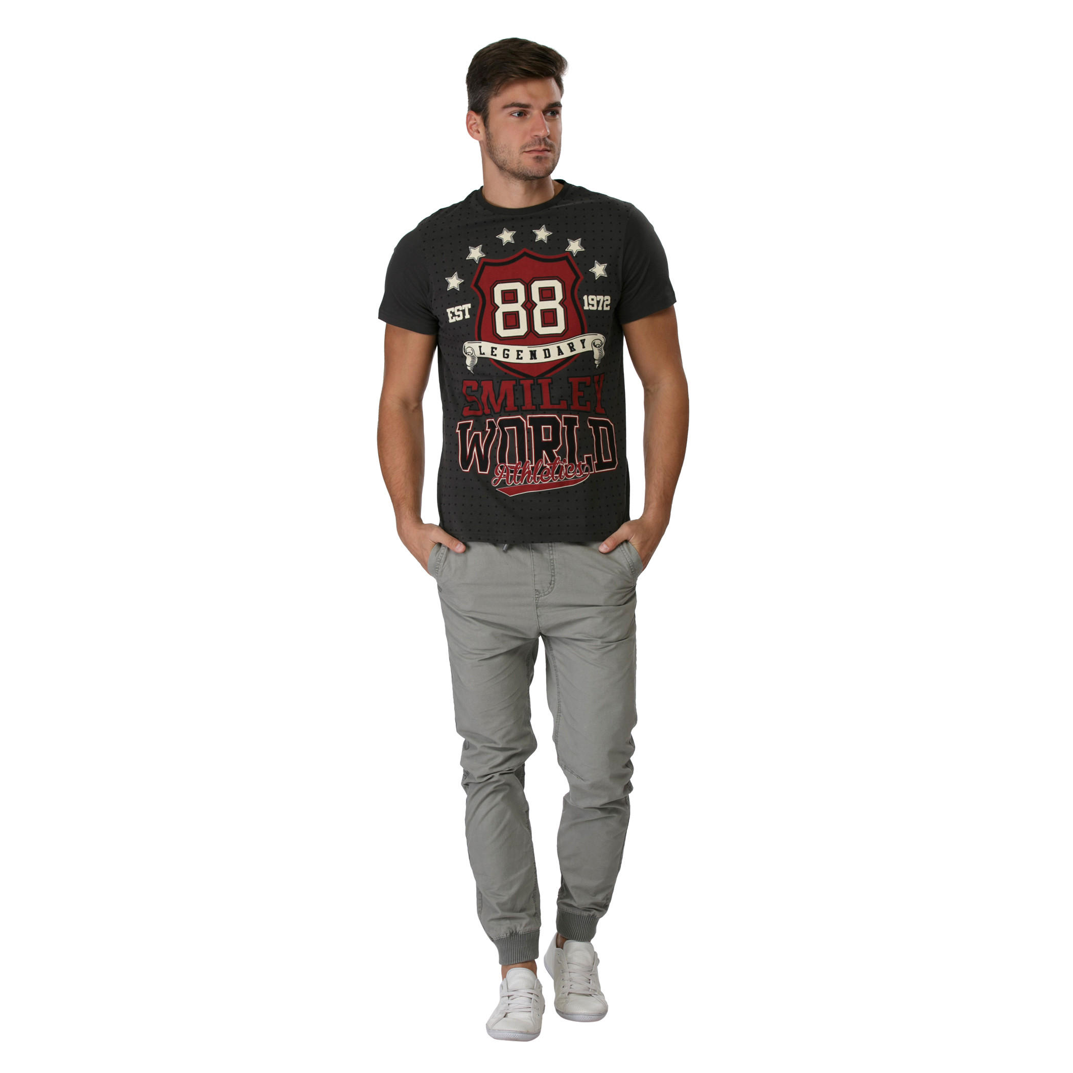 Smiley World Graphic Print T-shirt-men-clothing-tshirtsandpolos-tshirts-image-5