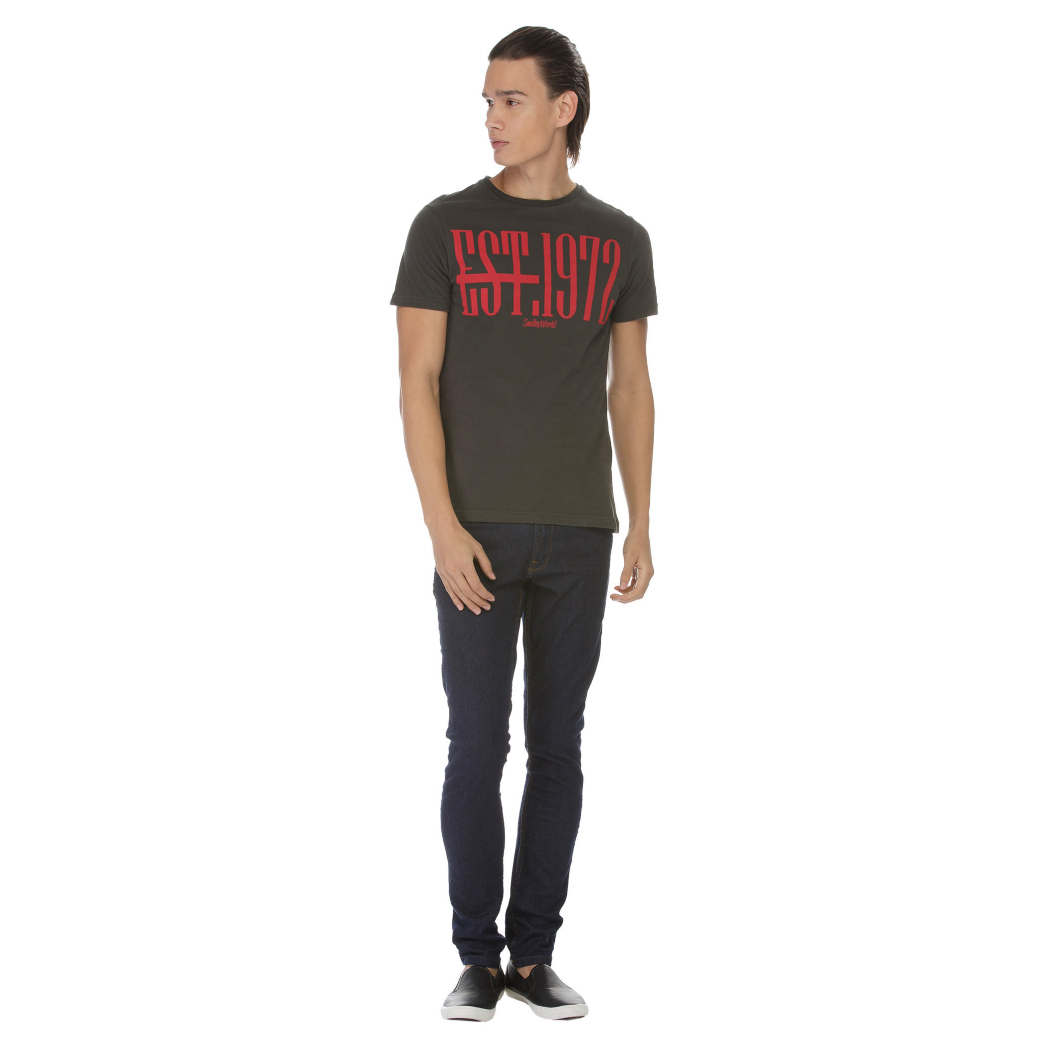 Smiley World Crew Neck T-shirt-men-clothing-tshirtsandpolos-tshirts-image-5