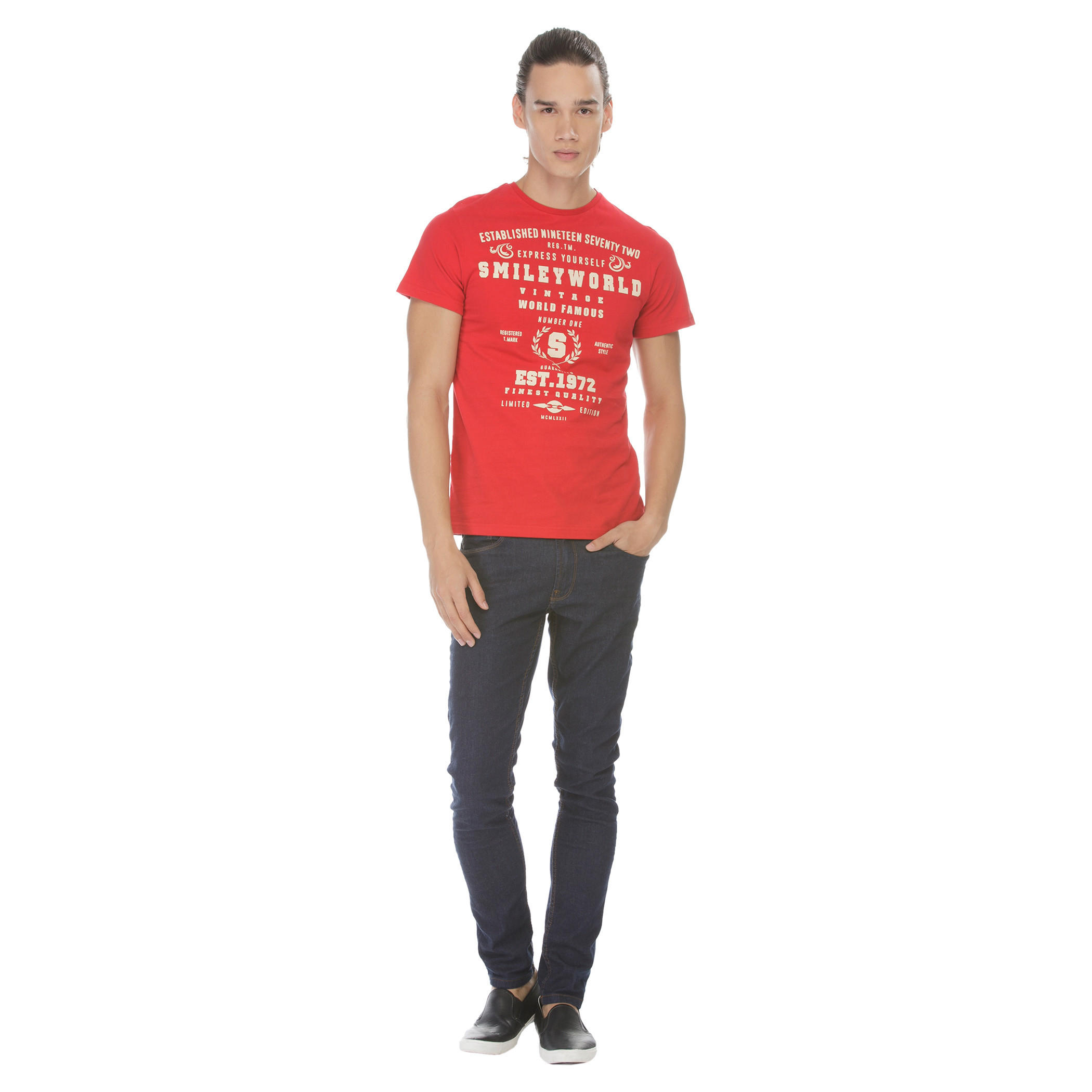 Smiley World Crew Neck T-shirt-men-clothing-tshirtsandpolos-tshirts-image-1