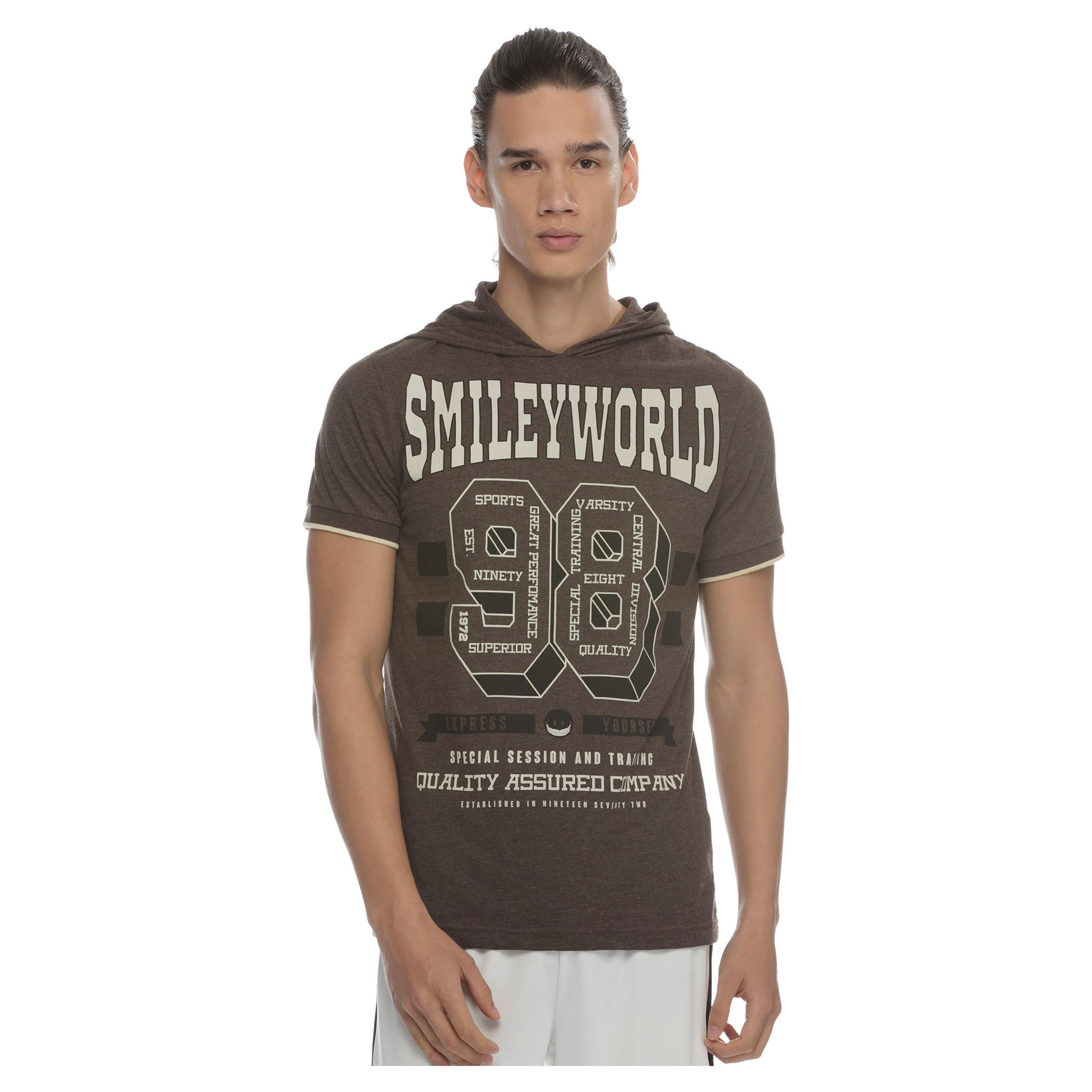 Smiley World Printed T-shirt with Hood-men-clothing-tshirtsandpolos-tshirts-image-5