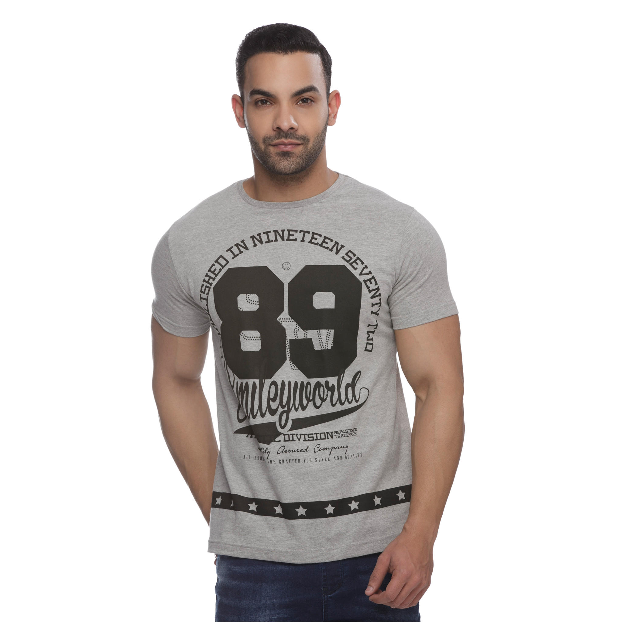 Smiley World Crew Neck T-shirt-men-clothing-tshirtsandpolos-tshirts-image-1