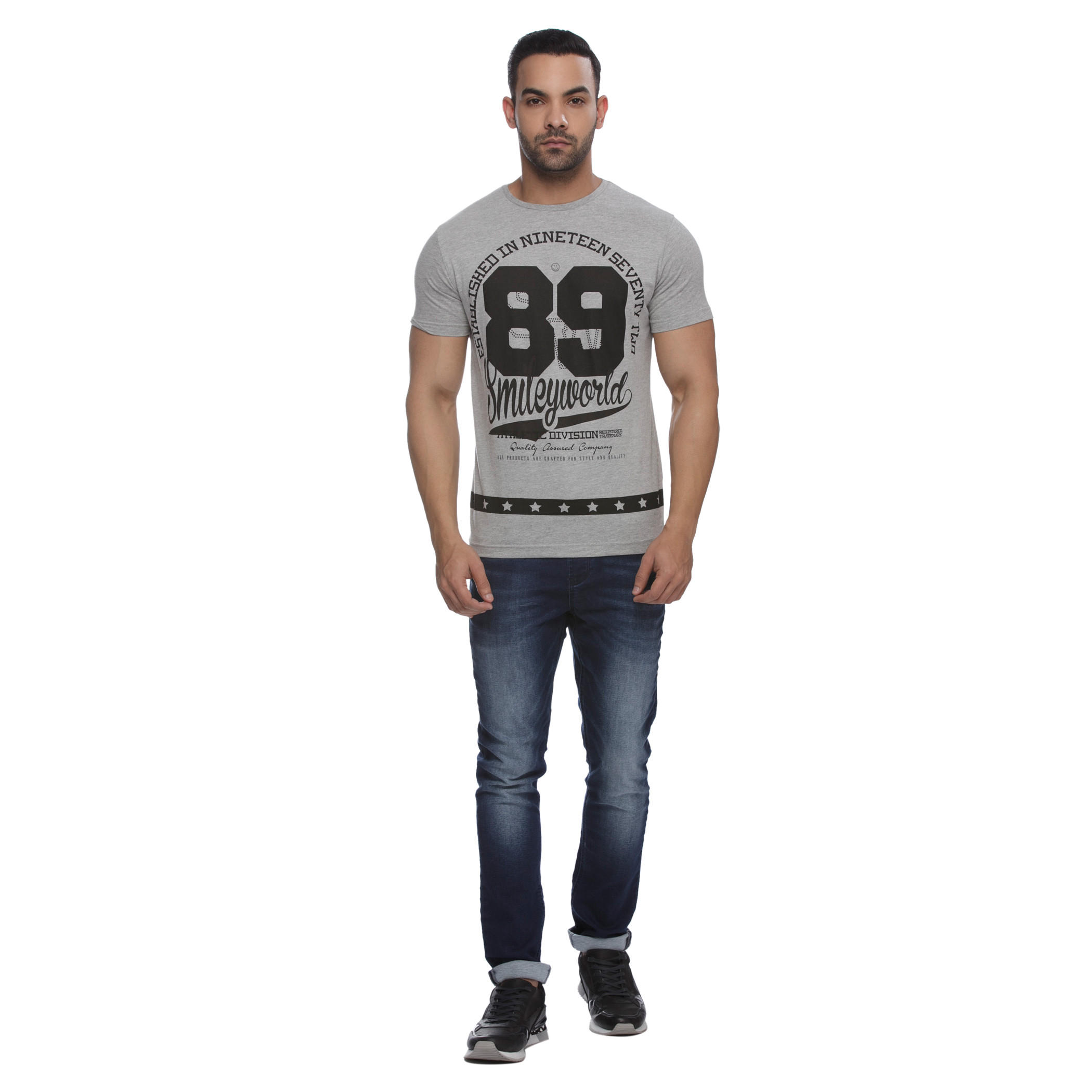 Smiley World Crew Neck T-shirt-men-clothing-tshirtsandpolos-tshirts-image-5
