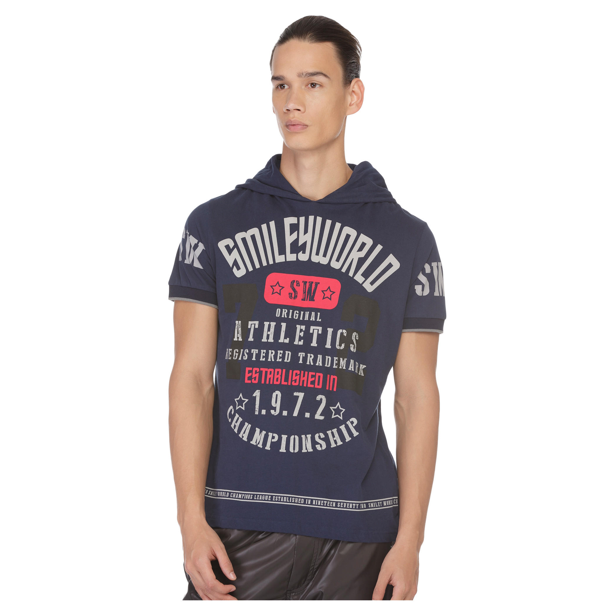 Smiley World Graphic Print T-shirt-men-clothing-tshirtsandpolos-tshirts-image-1